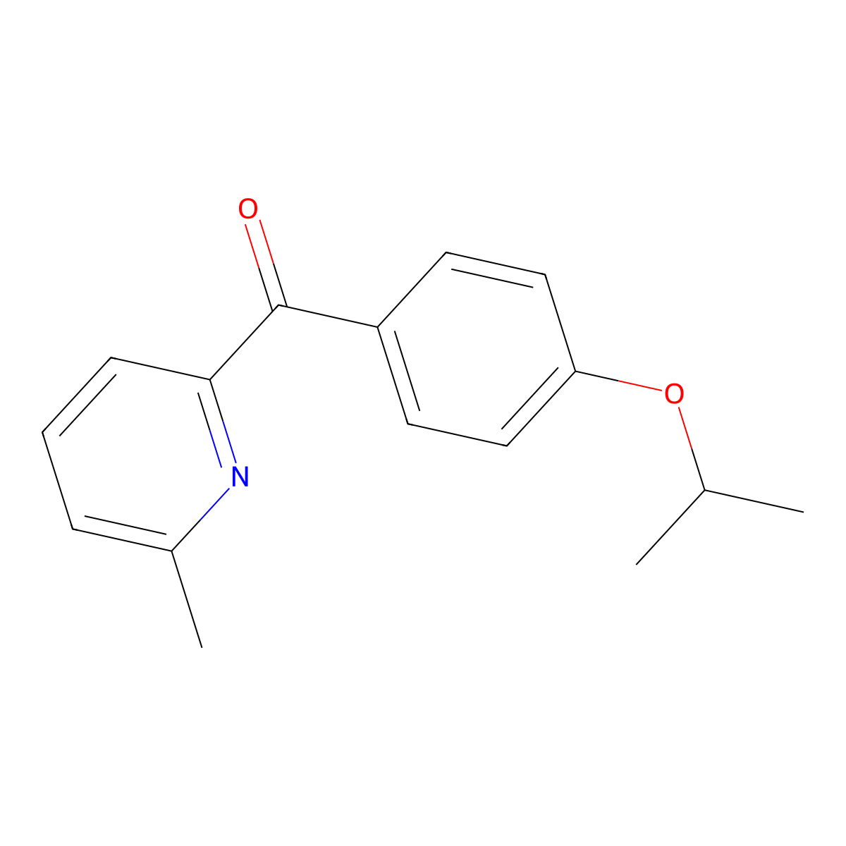 2-(4-Isopropoxybenzoyl)-6-methylpyridine molecular structure, CAS 1187165-75-8