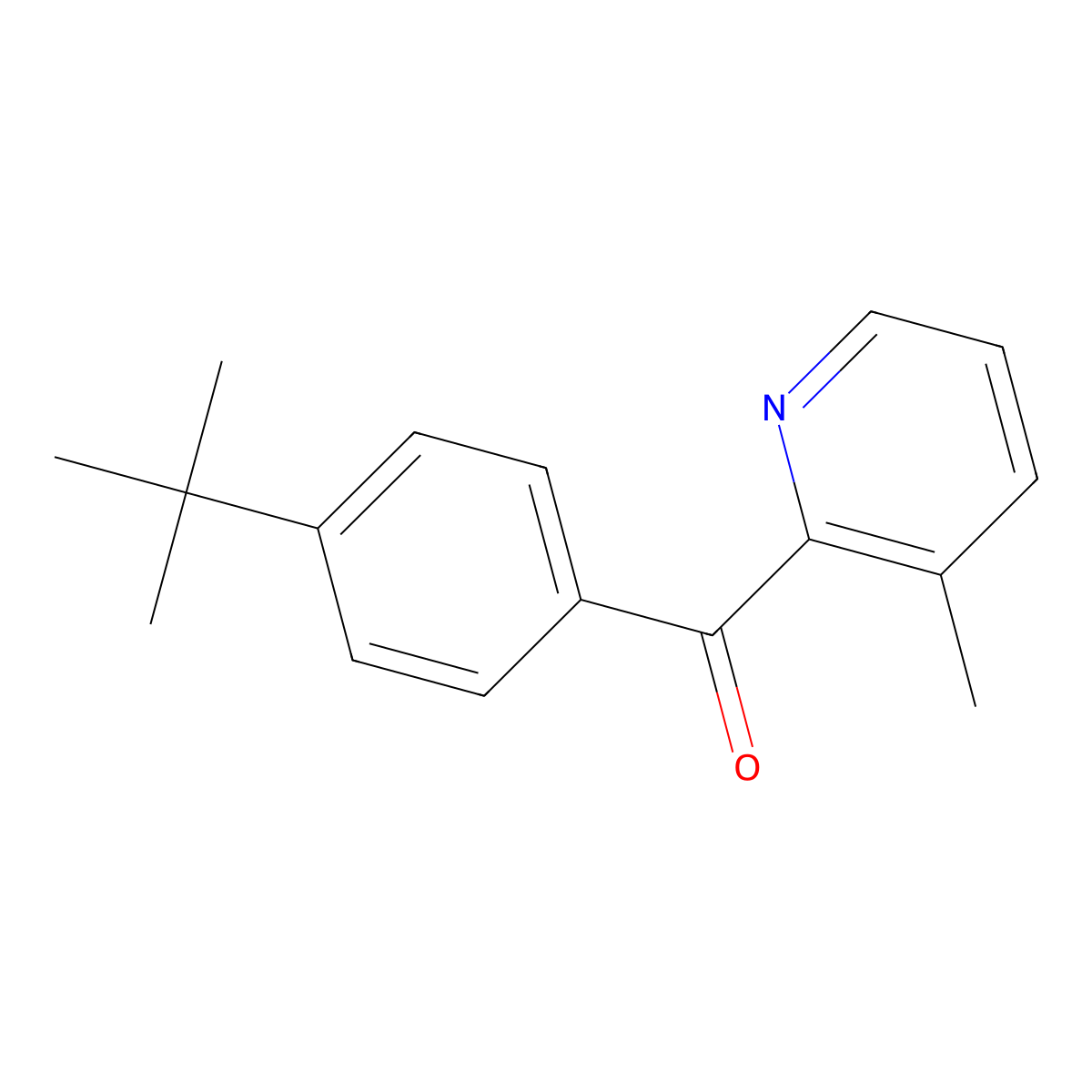 2-(4-tert-Butylbenzoyl)-3-methylpyridine molecular structure, CAS 1187165-78-1