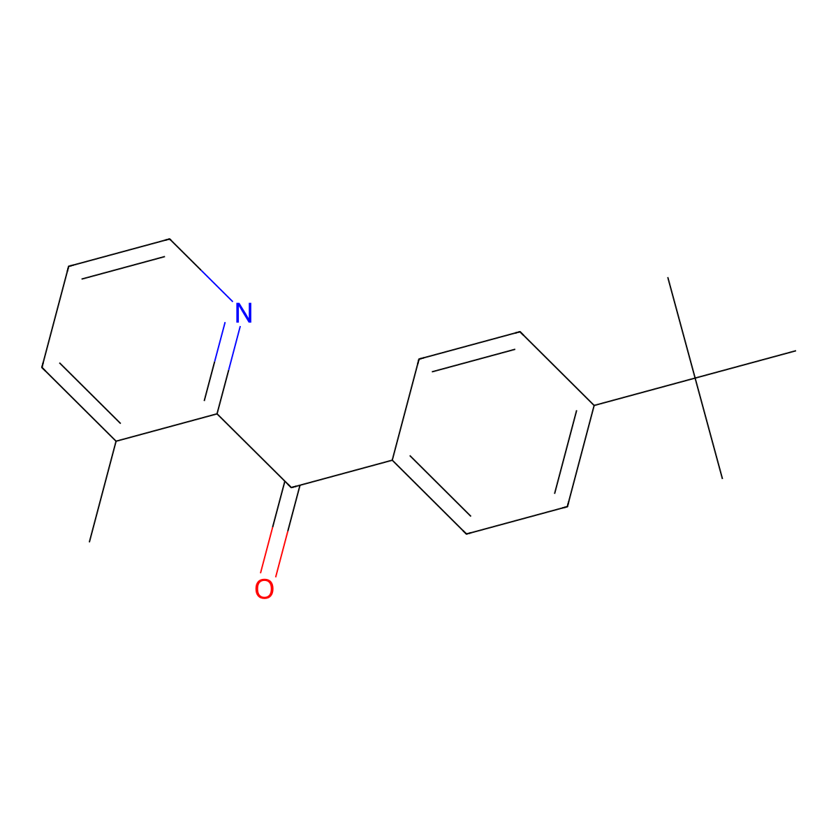 2-(4-tert-Butylbenzoyl)-3-methylpyridine molecular structure, CAS 1187165-78-1