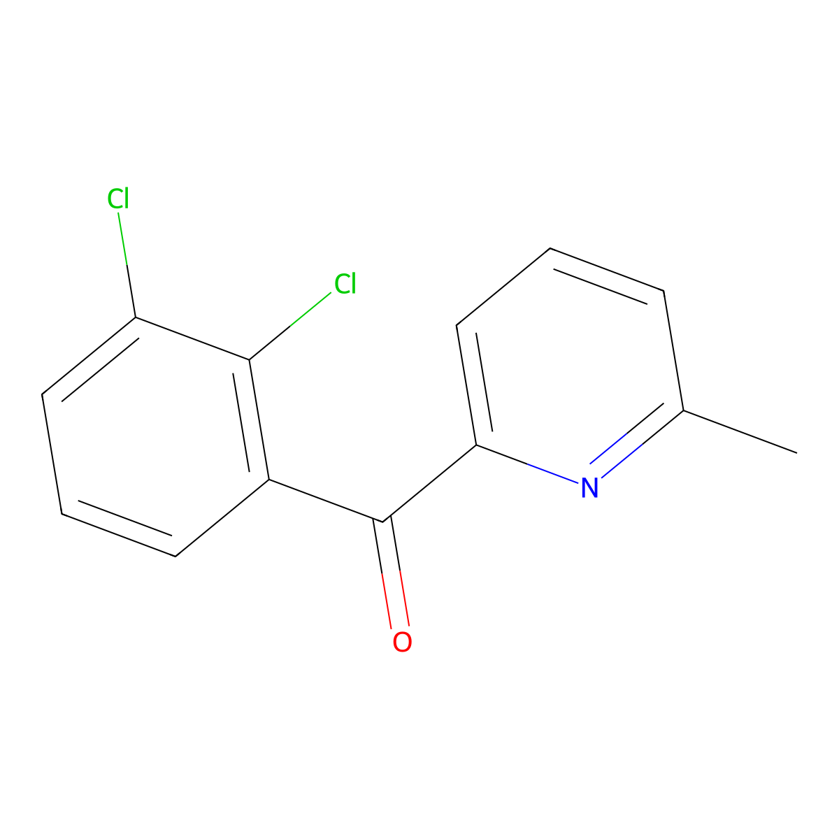 2-(2,3-Dichlorobenzoyl)-6-methylpyridine molecular structure, CAS 1187165-80-5