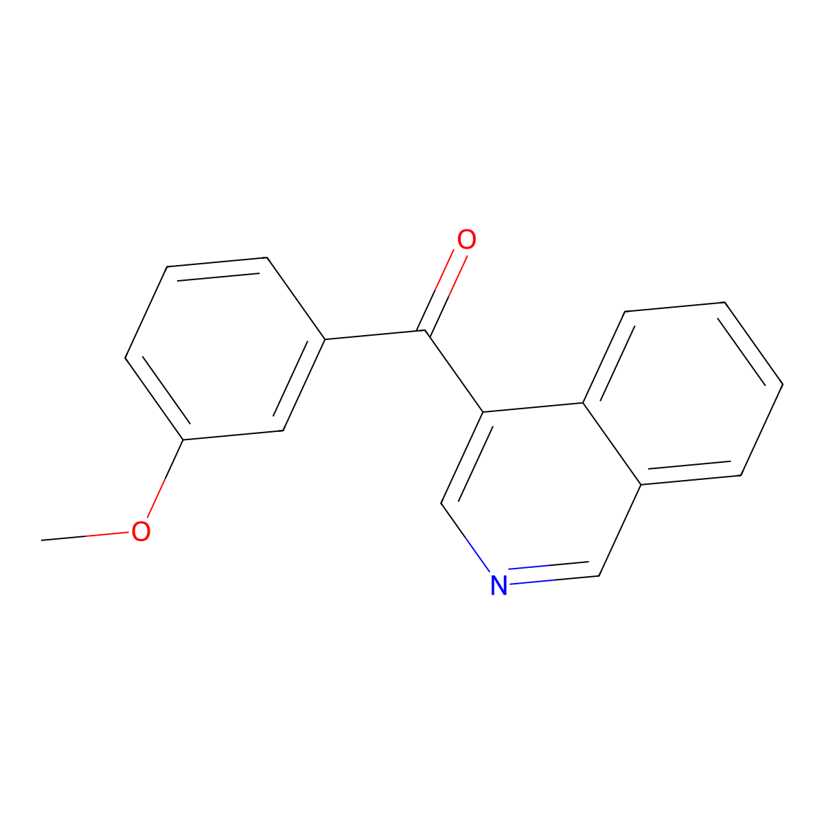 4-(3-Methoxybenzoyl)isoquinoline molecular structure, CAS 1187165-81-6
