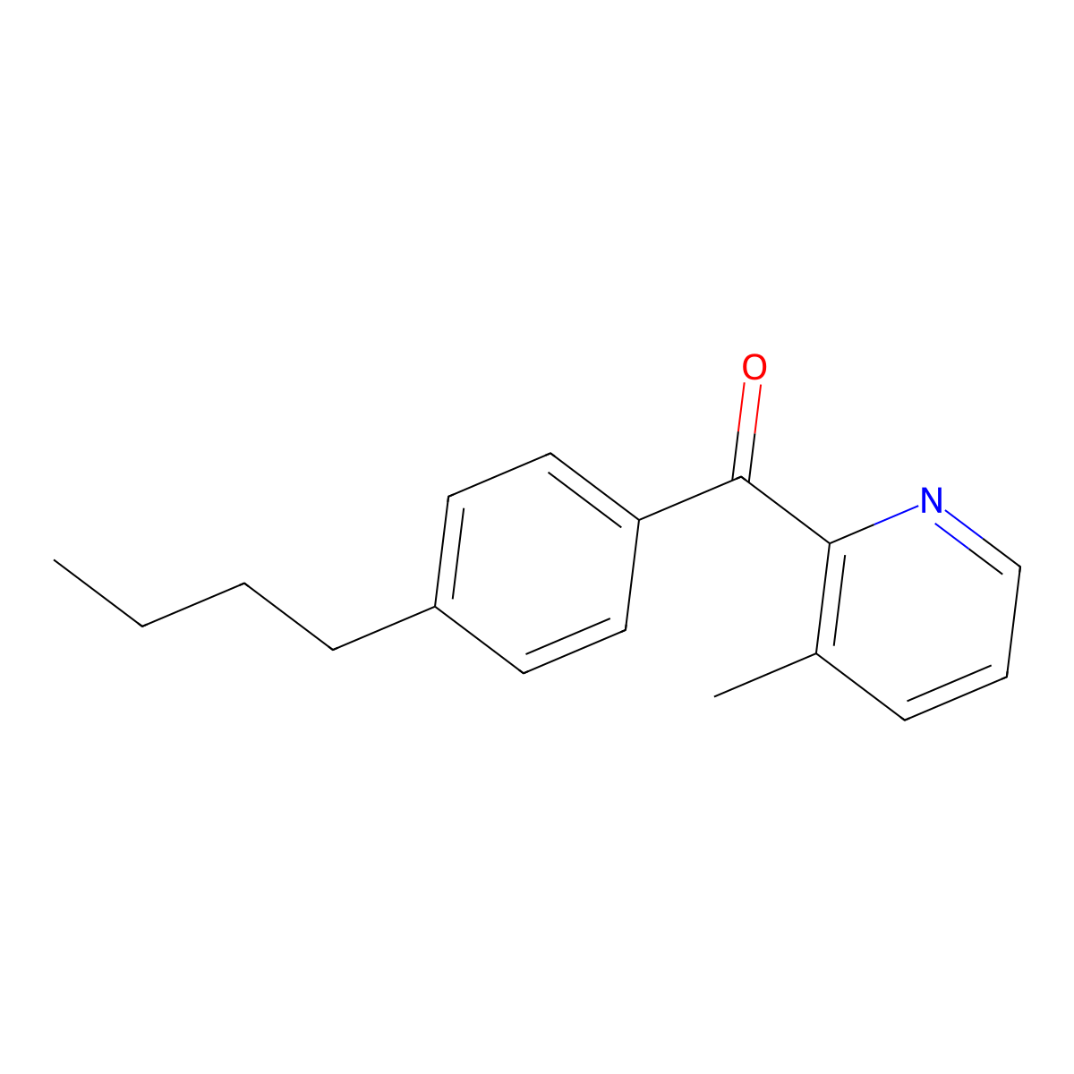2-(4-Butylbenzoyl)-3-methylpyridine molecular structure, CAS 1187165-84-9