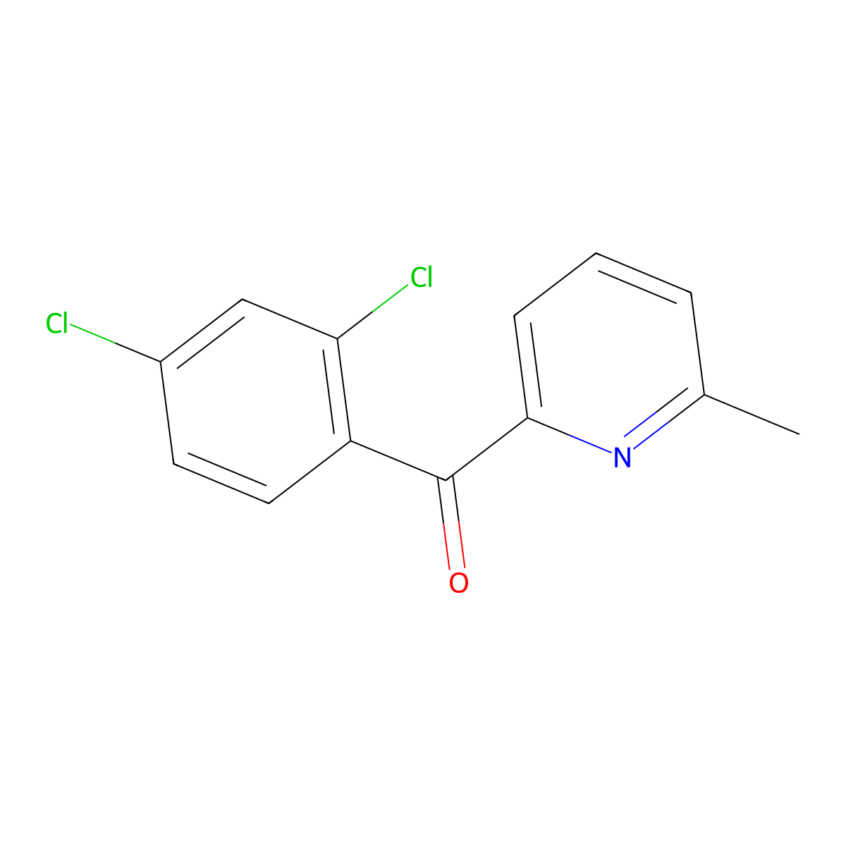 2-(2,4-Dichlorobenzoyl)-6-methylpyridine molecular structure, CAS 1187165-87-2