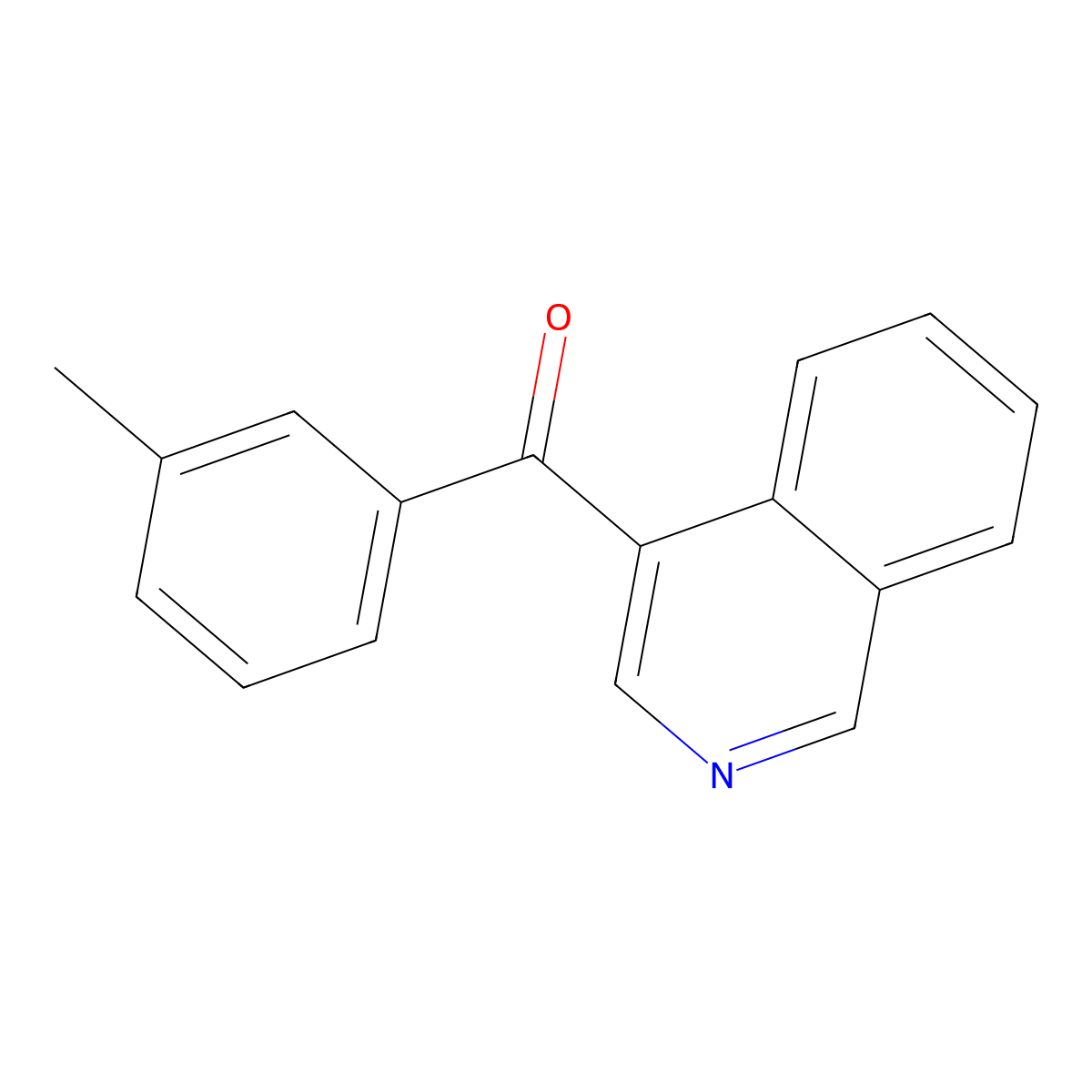 4-(3-Methylbenzoyl)isoquinoline molecular structure, CAS 1187165-88-3