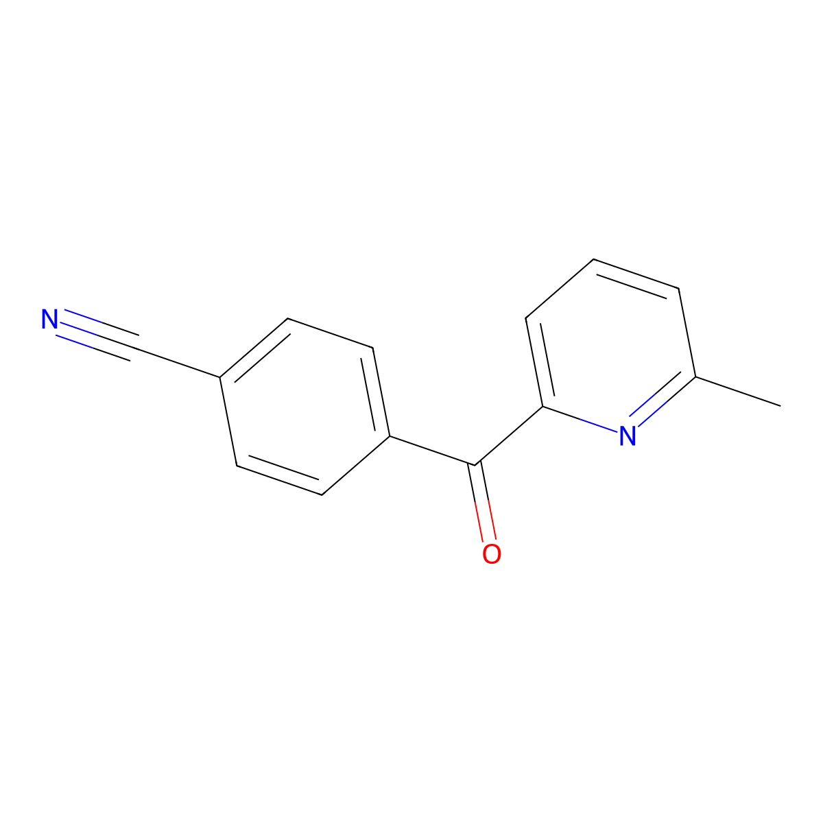 2-(4-Cyanobenzoyl)-6-methylpyridine molecular structure, CAS 1187165-98-5