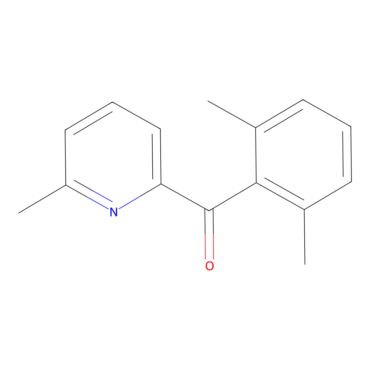 2-(2,6-Dimethylbenzoyl)-6-methylpyridine molecular structure, CAS 1187166-01-3