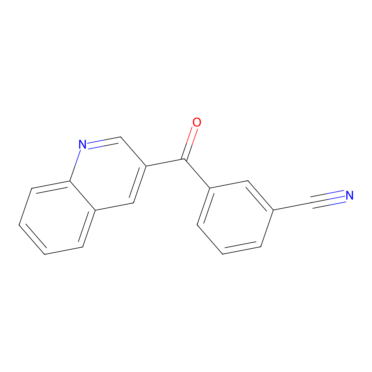 3-(Quinoline-3-carbonyl)benzonitrile molecular structure, CAS 1187166-04-6
