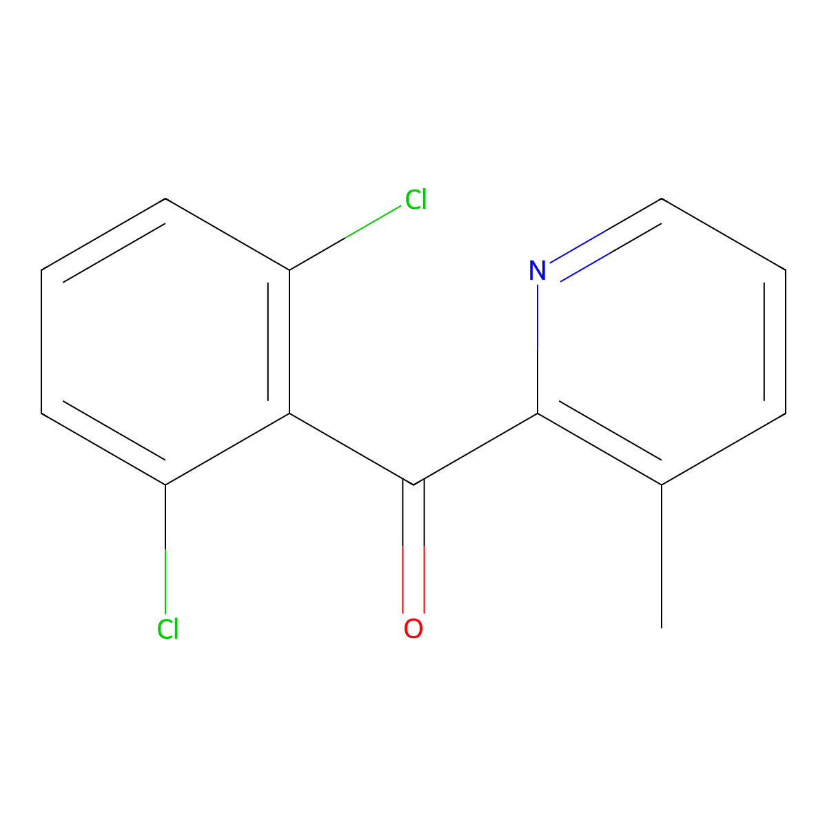 2-(2,6-Dichlorobenzoyl)-3-methylpyridine molecular structure, CAS 1187166-05-7
