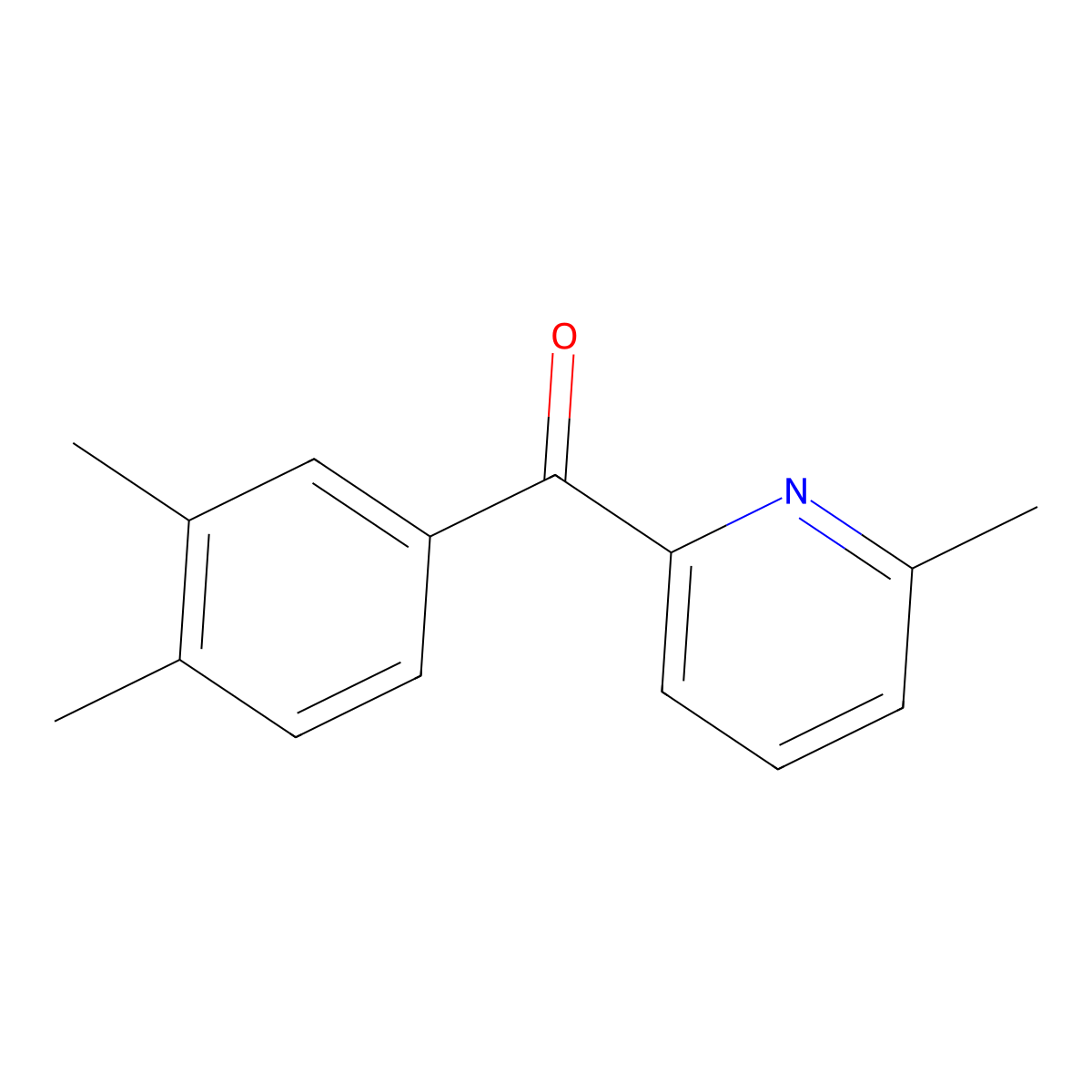 2-(3,4-Dimethylbenzoyl)-6-methylpyridine molecular structure, CAS 1187166-06-8