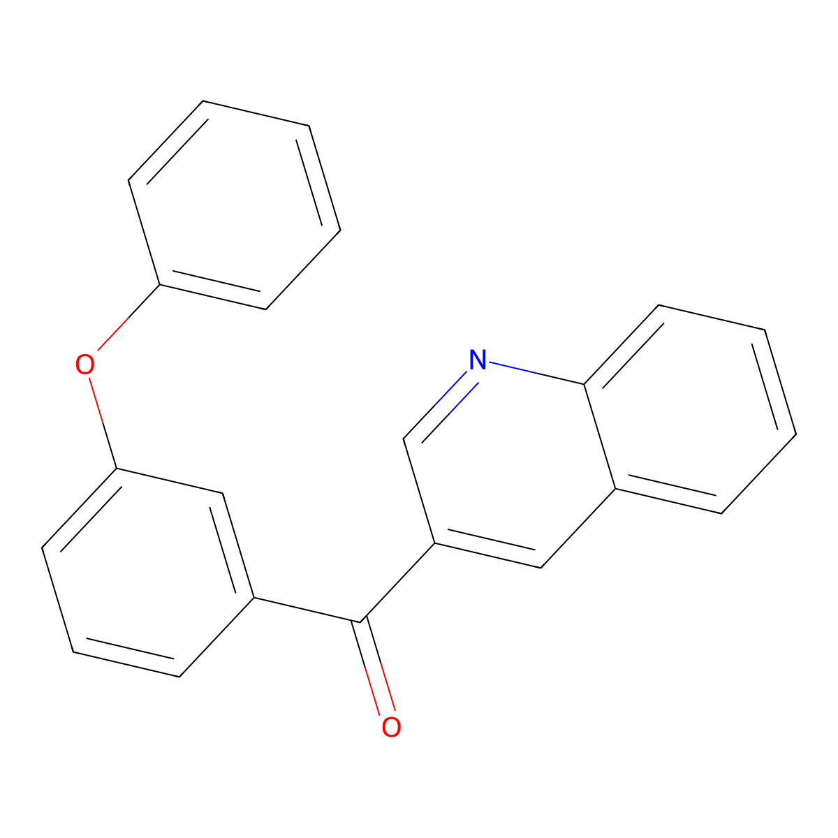 (3-Phenoxyphenyl)(quinolin-3-yl)methanone molecular structure, CAS 1187166-09-1