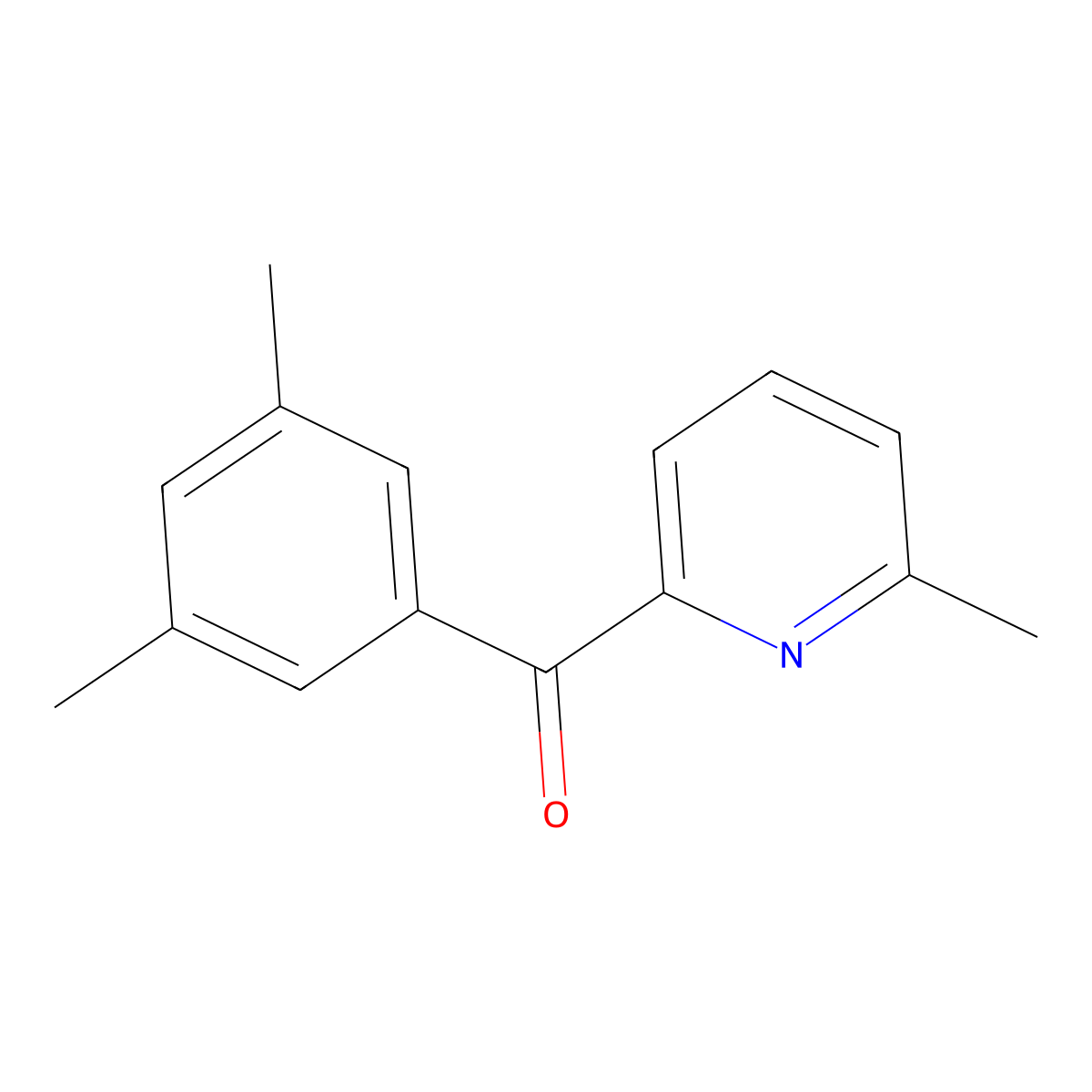 2-(3,5-Dimethylbenzoyl)-6-methylpyridine molecular structure, CAS 1187166-10-4