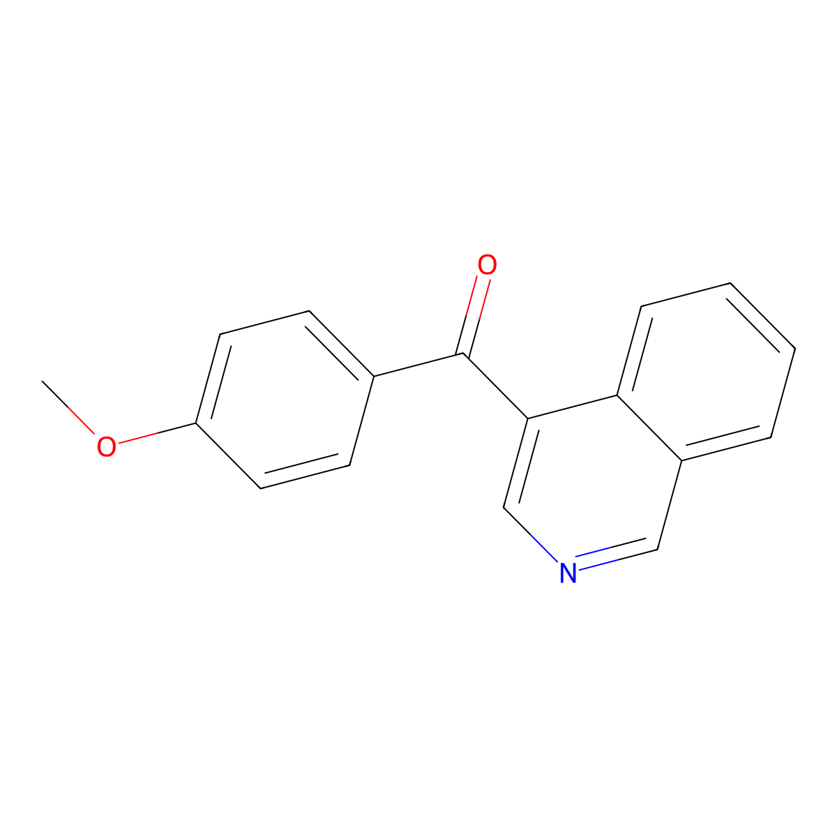 4-(4-Methoxybenzoyl)isoquinoline molecular structure, CAS 1187166-11-5