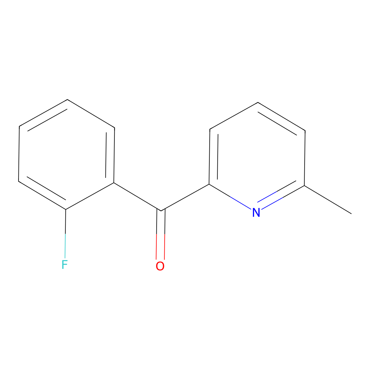 2-(2-Fluorobenzoyl)-6-methylpyridine molecular structure, CAS 1187166-12-6