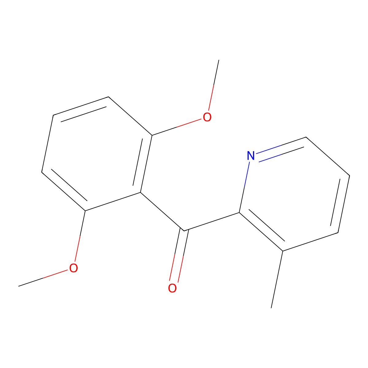 2-(2,6-Dimethoxybenzoyl)-3-methylpyridine molecular structure, CAS 1187166-13-7