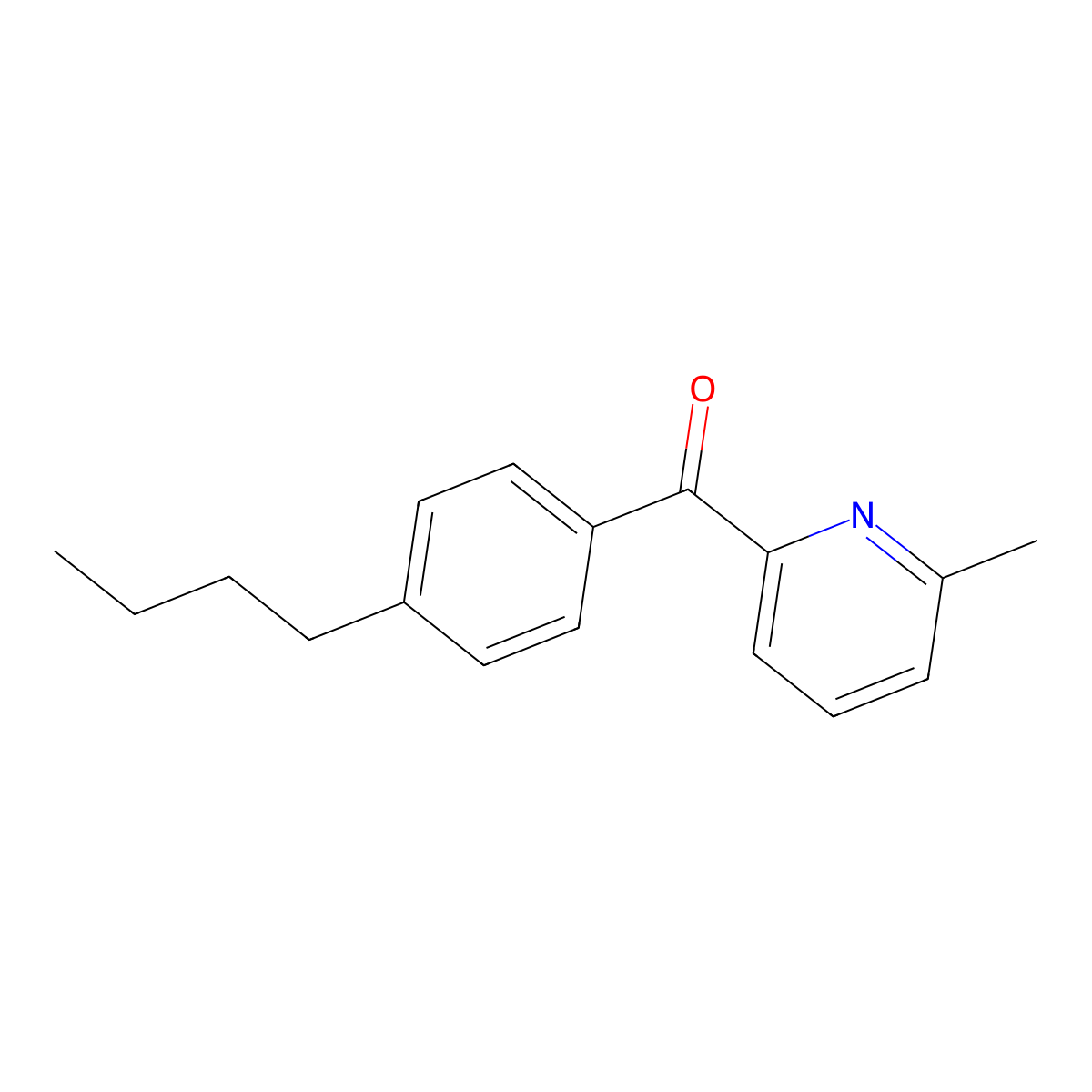 2-(4-Butylbenzoyl)-6-methylpyridine molecular structure, CAS 1187166-14-8