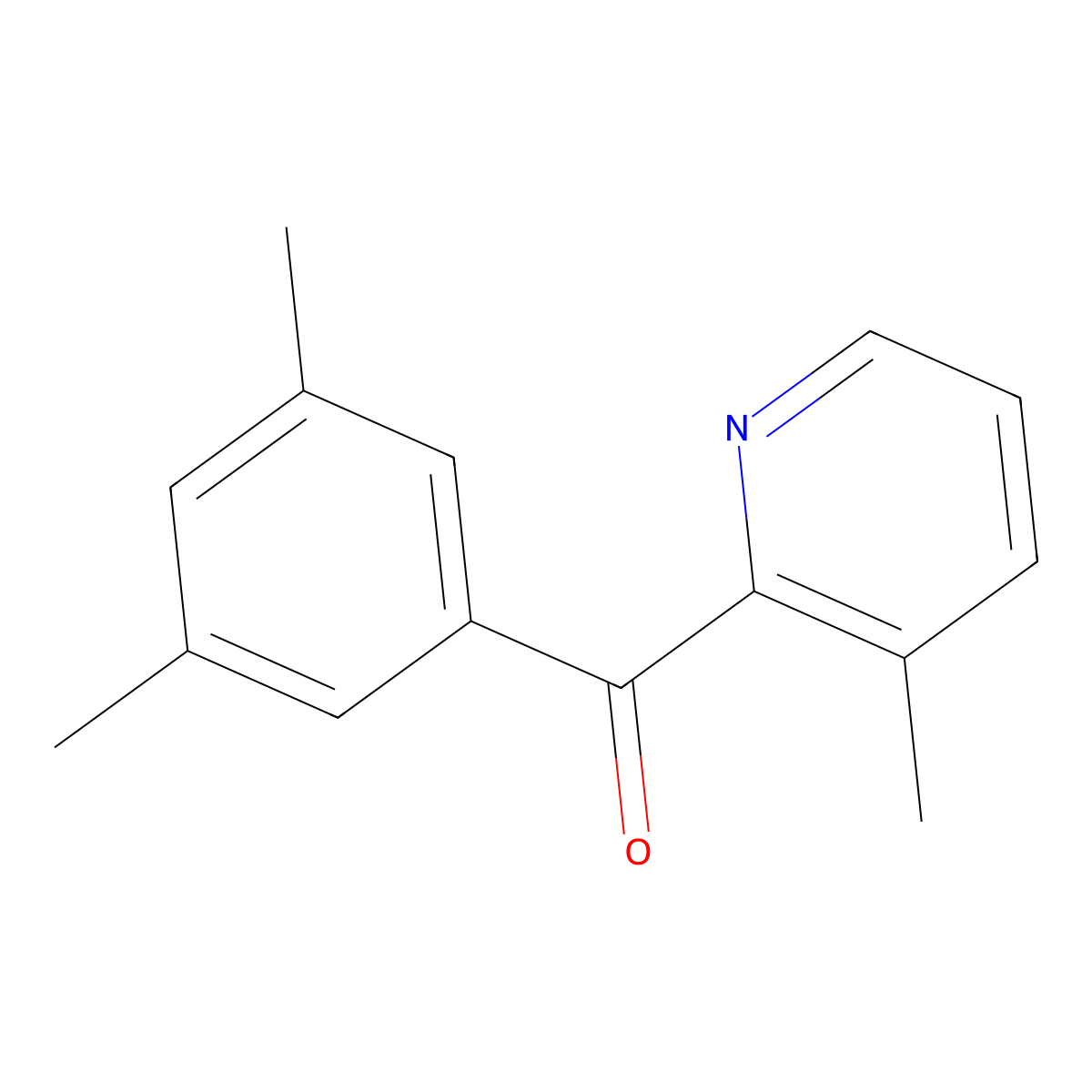 2-(3,5-Dimethylbenzoyl)-3-methylpyridine molecular structure, CAS 1187166-20-6