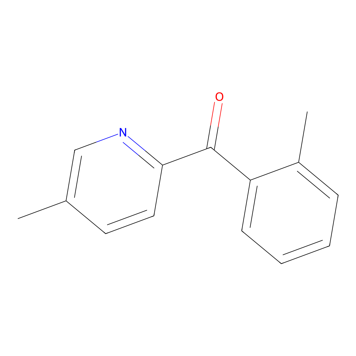 2-(2-Methylbenzoyl)-5-methylpyridine molecular structure, CAS 1187166-21-7
