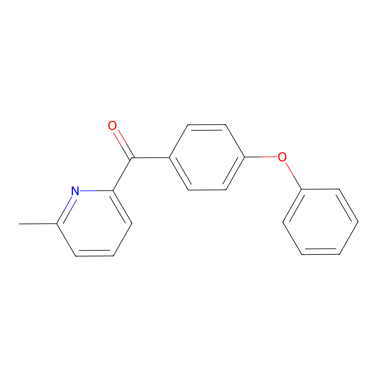 6-Methyl-2-(4-phenoxybenzoyl)pyridine molecular structure, CAS 1187166-23-9