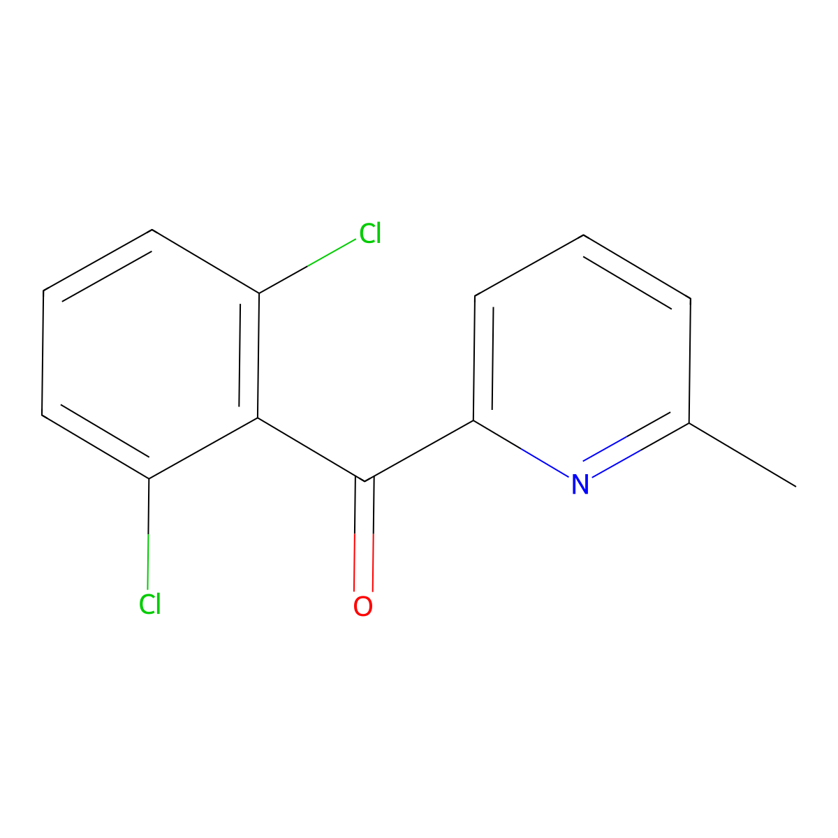 2-(2,6-Dichlorobenzoyl)-6-methylpyridine molecular structure, CAS 1187166-25-1