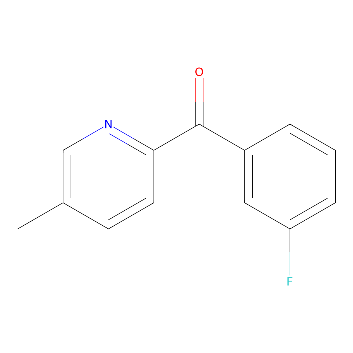 2-(3-Fluorobenzoyl)-5-methylpyridine molecular structure, CAS 1187166-27-3