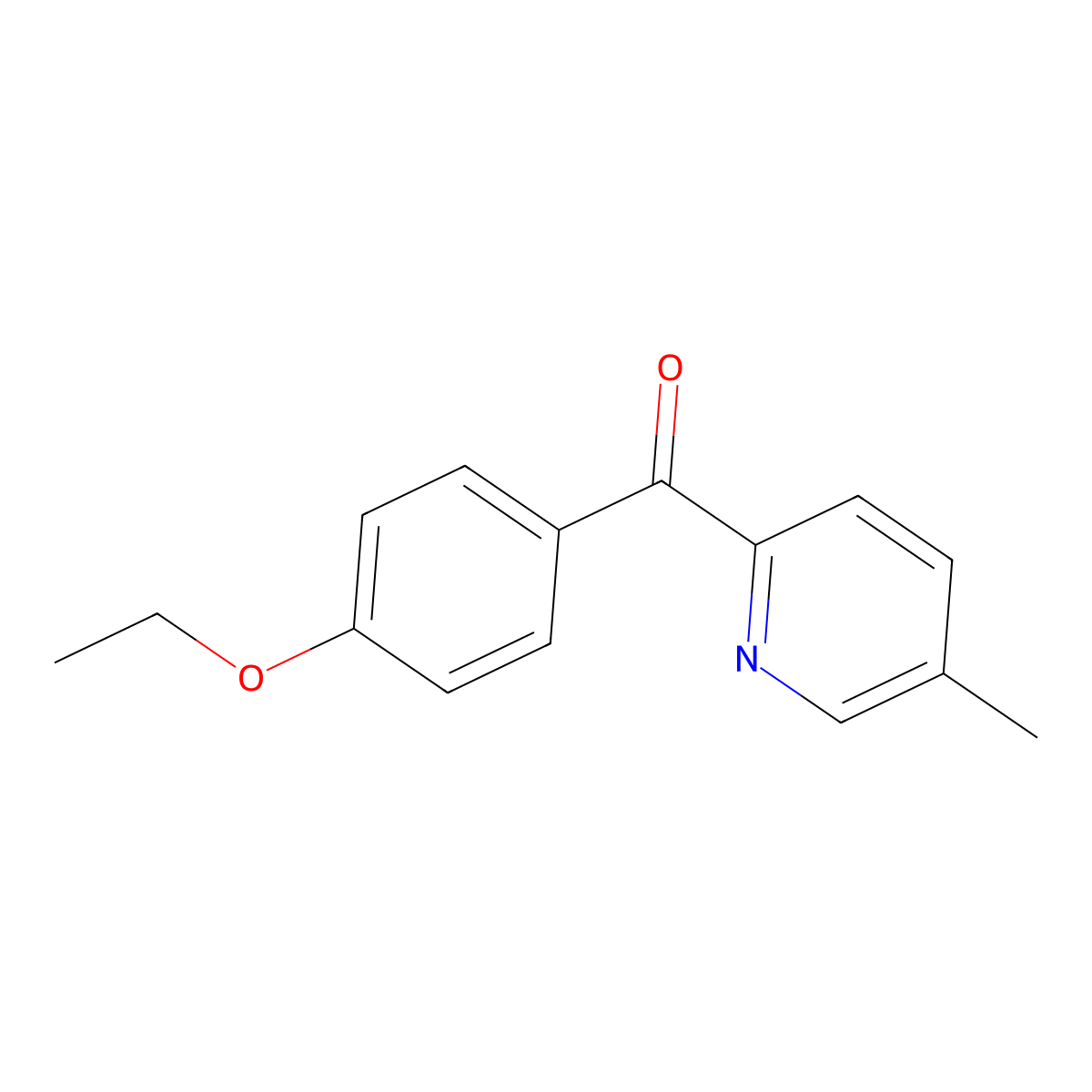 2-(4-Ethoxybenzoyl)-5-methylpyridine molecular structure, CAS 1187166-29-5
