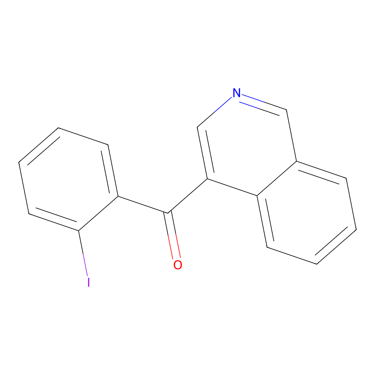 4-(2-Iodobenzoyl)isoquinoline molecular structure, CAS 1187166-30-8