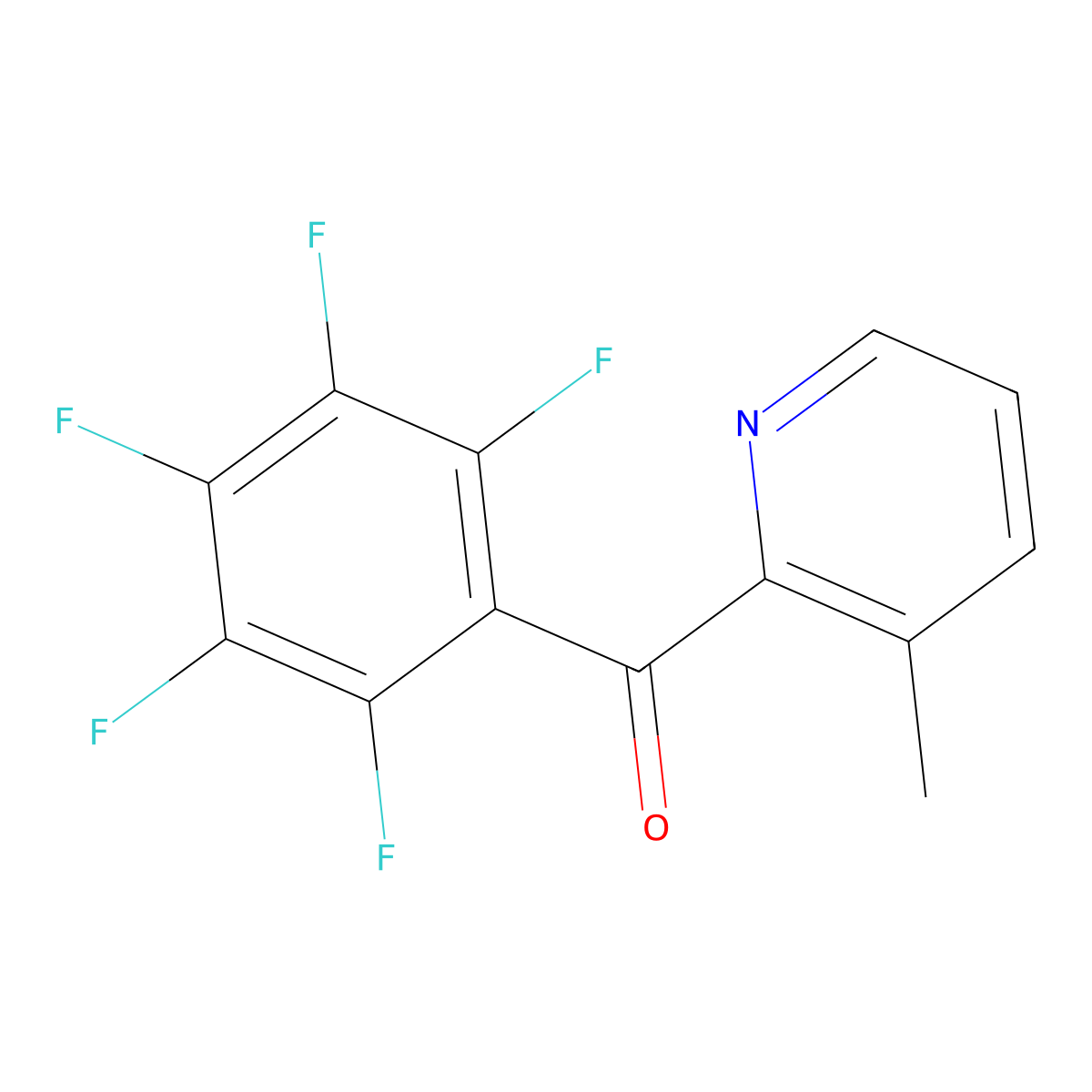 3-Methyl-2-(pentafluorobenzoyl)pyridine molecular structure, CAS 1187166-31-9