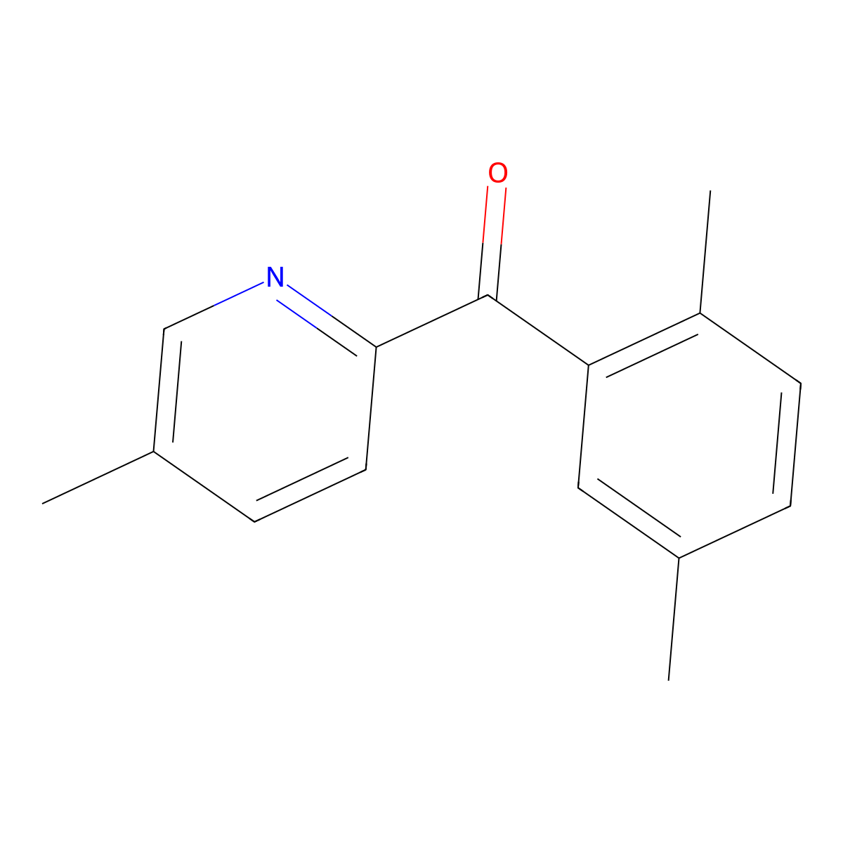 2-(2,5-Dimethylbenzoyl)-5-methylpyridine molecular structure, CAS 1187166-35-3