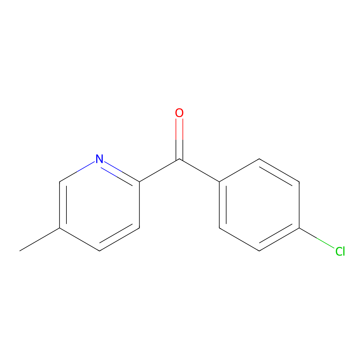 2-(4-Chlorobenzoyl)-5-methylpyridine molecular structure, CAS 1187166-39-7