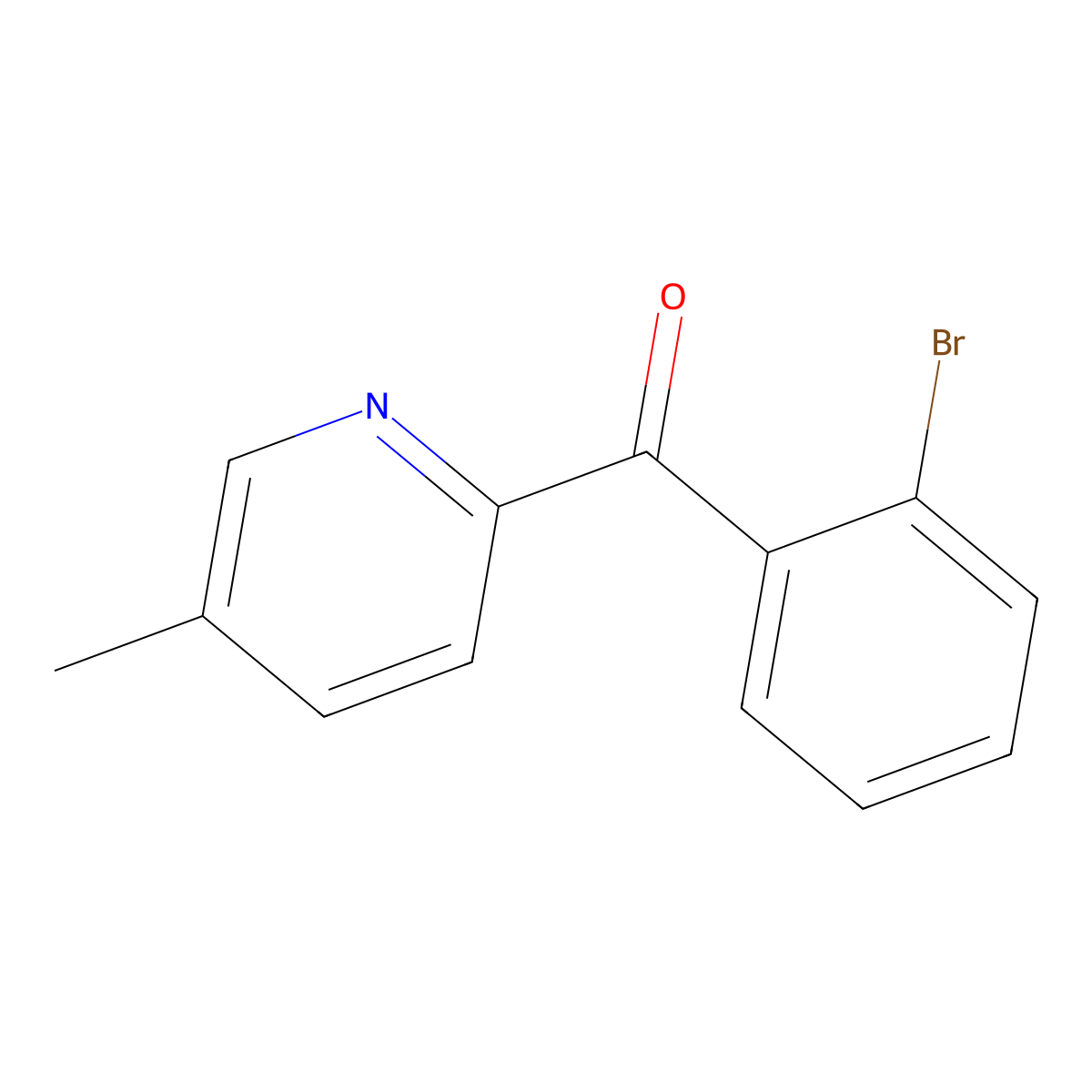 2-(2-Bromobenzoyl)-5-methylpyridine molecular structure, CAS 1187166-44-4