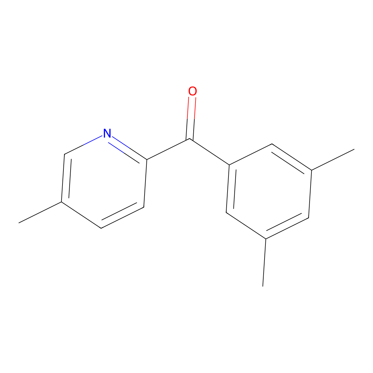2-(3,5-Dimethylbenzoyl)-5-methylpyridine molecular structure, CAS 1187166-47-7