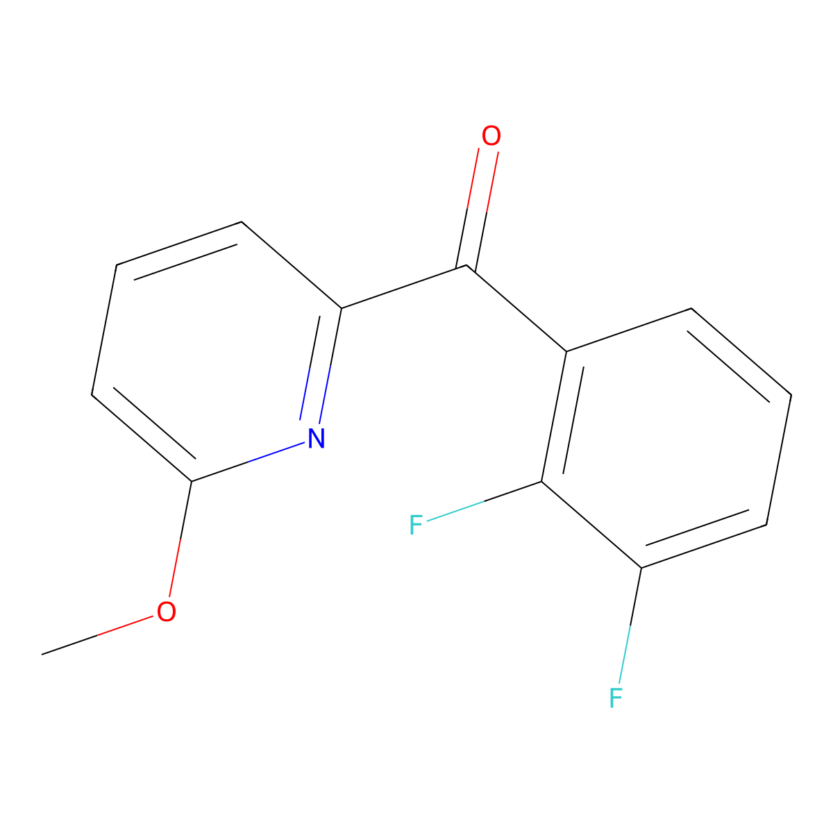 2-(2,3-Difluorobenzoyl)-6-methoxypyridine molecular structure, CAS 1187166-48-8