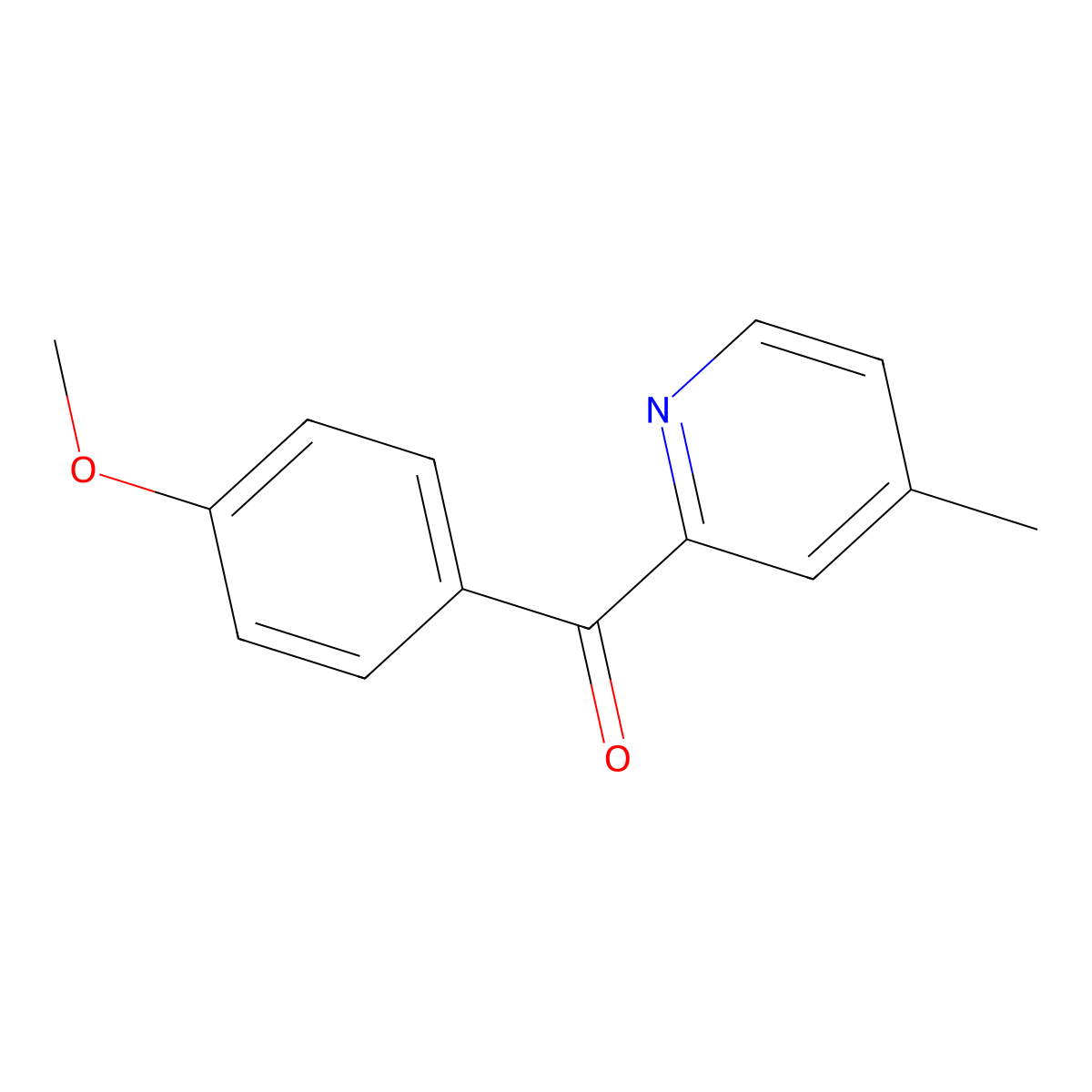 2-(4-Methoxybenzoyl)-4-methylpyridine molecular structure, CAS 1187166-52-4