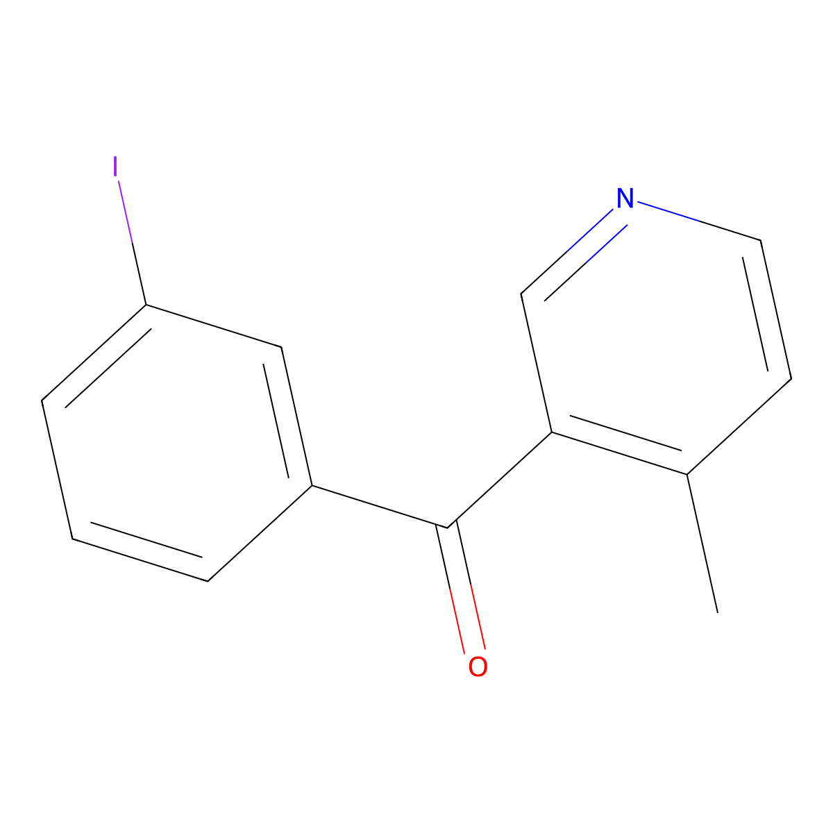 3-(3-Iodobenzoyl)-4-methylpyridine molecular structure, CAS 1187166-56-8