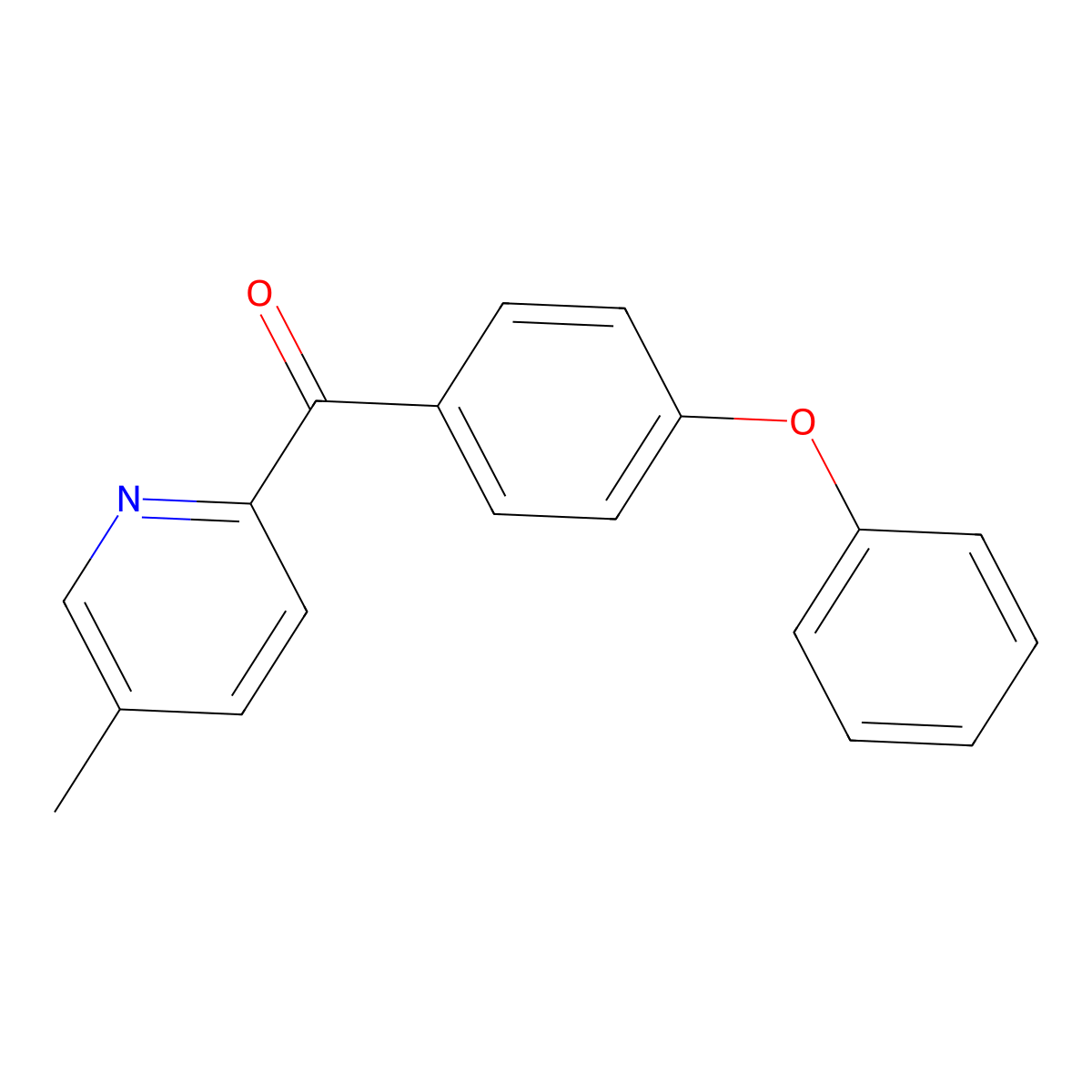 5-Methyl-2-(4-phenoxybenzoyl)pyridine molecular structure, CAS 1187166-57-9
