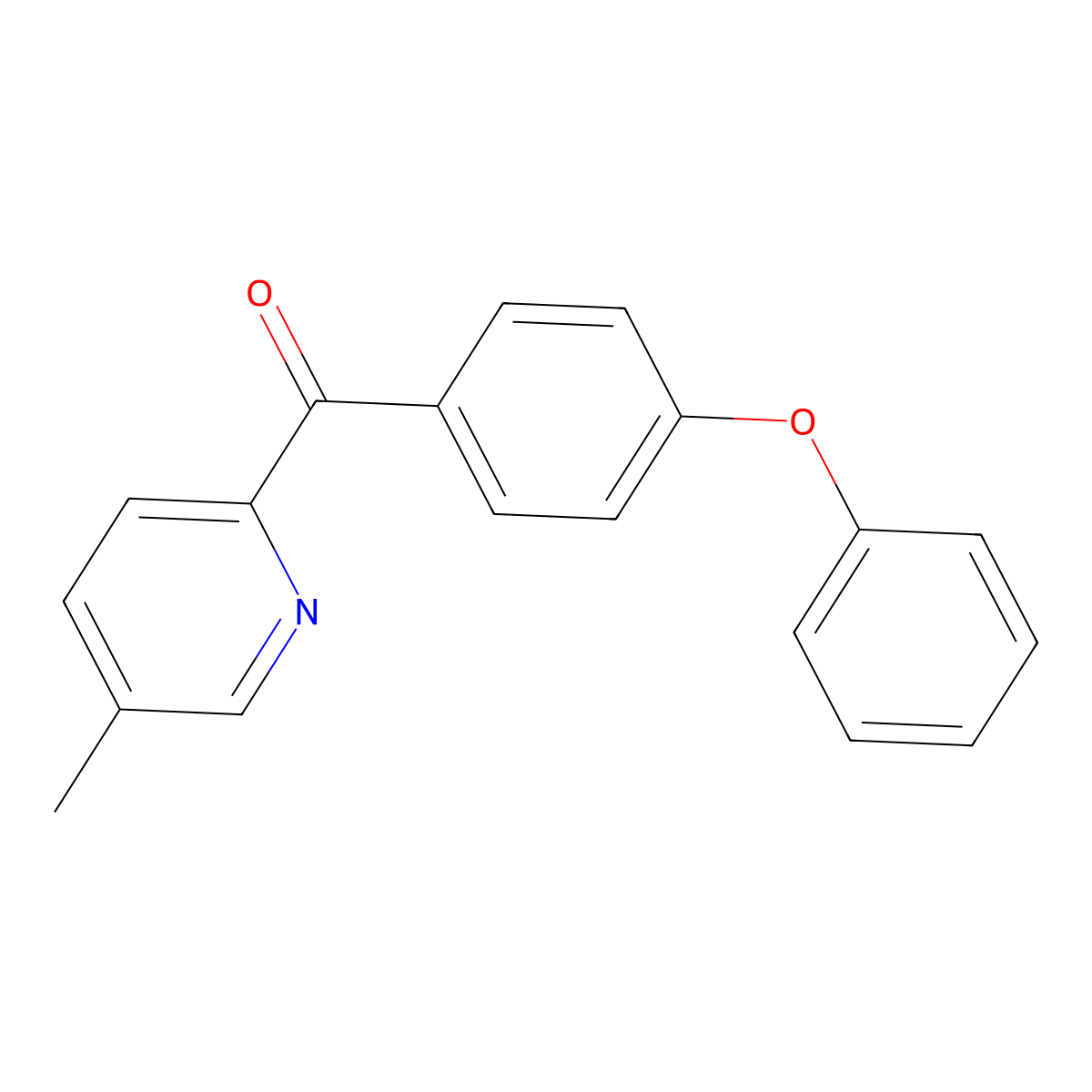 5-Methyl-2-(4-phenoxybenzoyl)pyridine molecular structure, CAS 1187166-57-9
