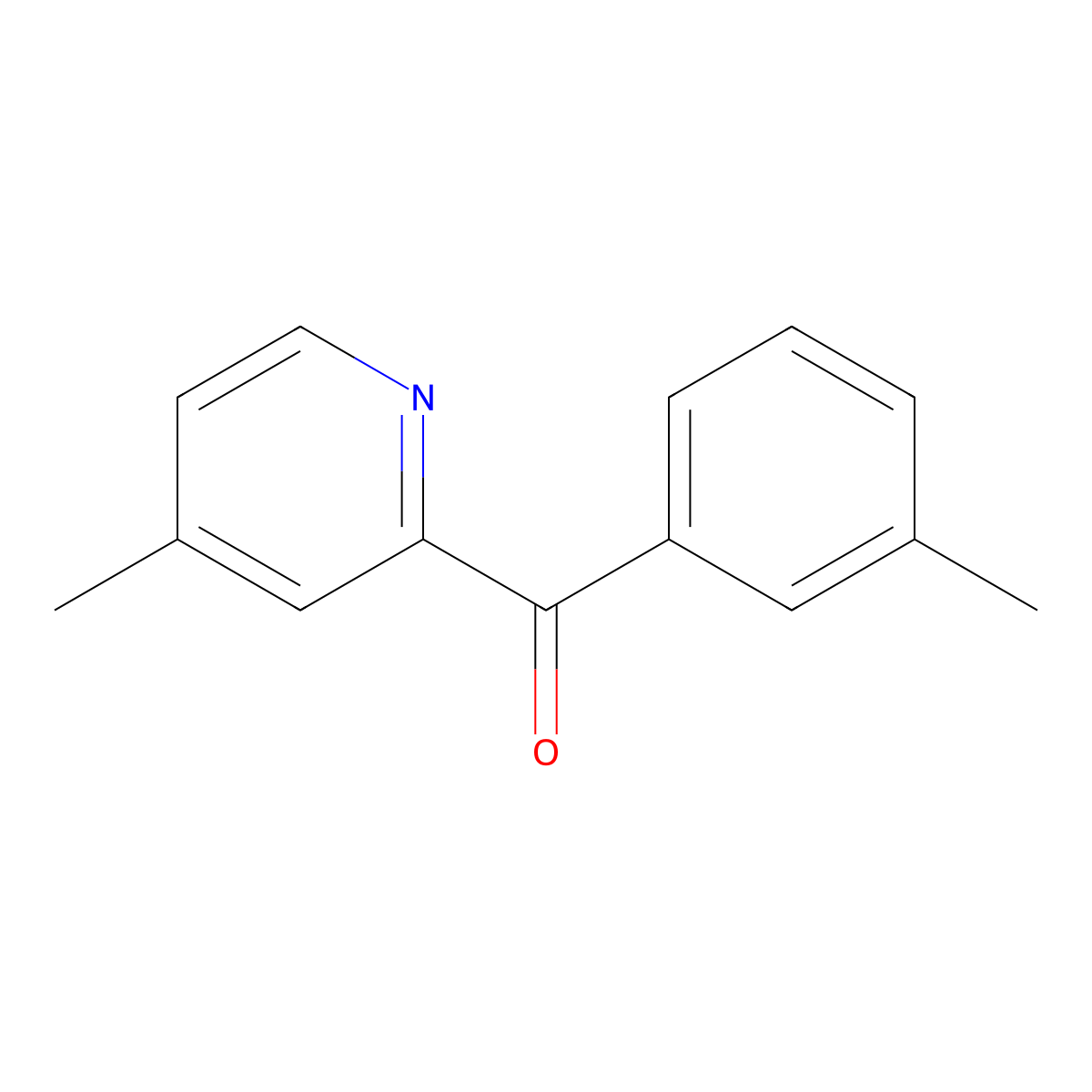 4-Methyl-2-(3-methylbenzoyl)pyridine molecular structure, CAS 1187166-58-0