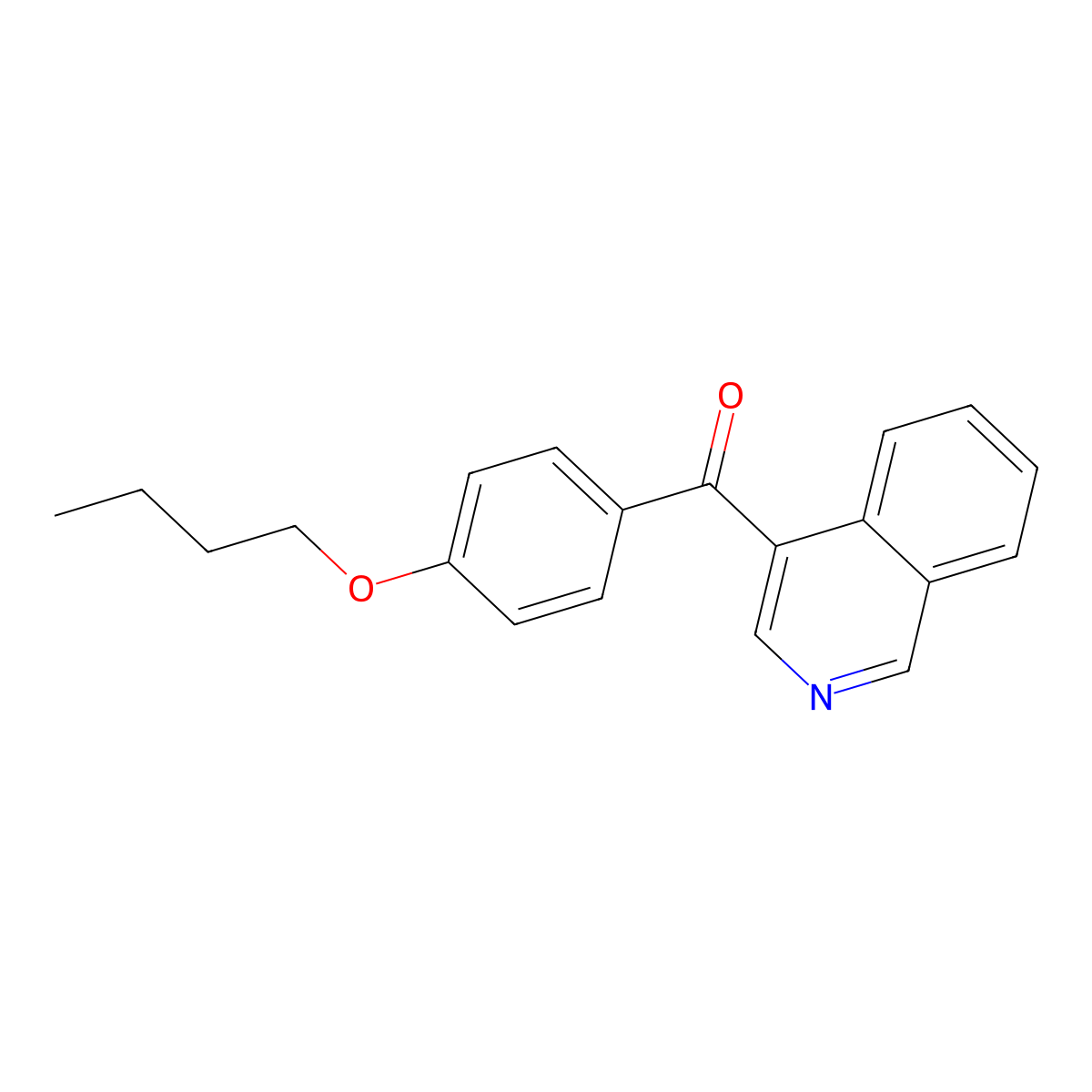 4-(4-Butoxybenzoyl)isoquinoline molecular structure, CAS 1187166-59-1