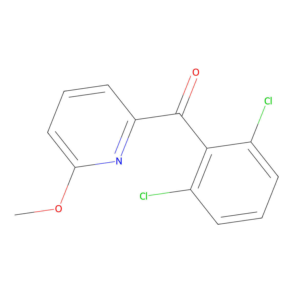 2-(2,6-Dichlorobenzoyl)-6-methoxypyridine molecular structure, CAS 1187166-60-4