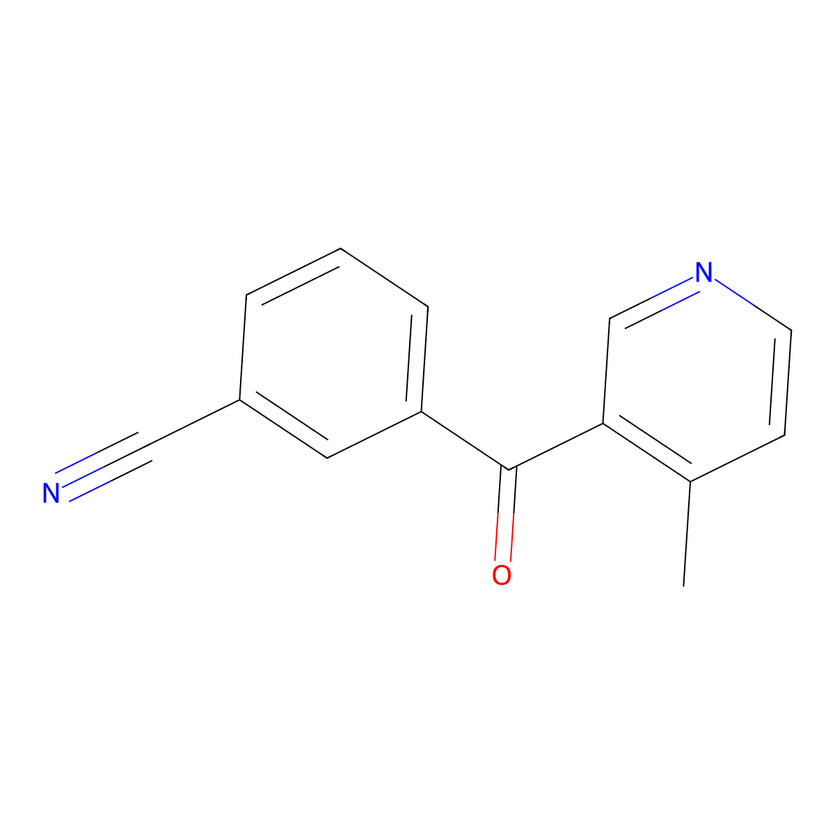 3-(3-Cyanobenzoyl)-4-methylpyridine molecular structure, CAS 1187166-62-6