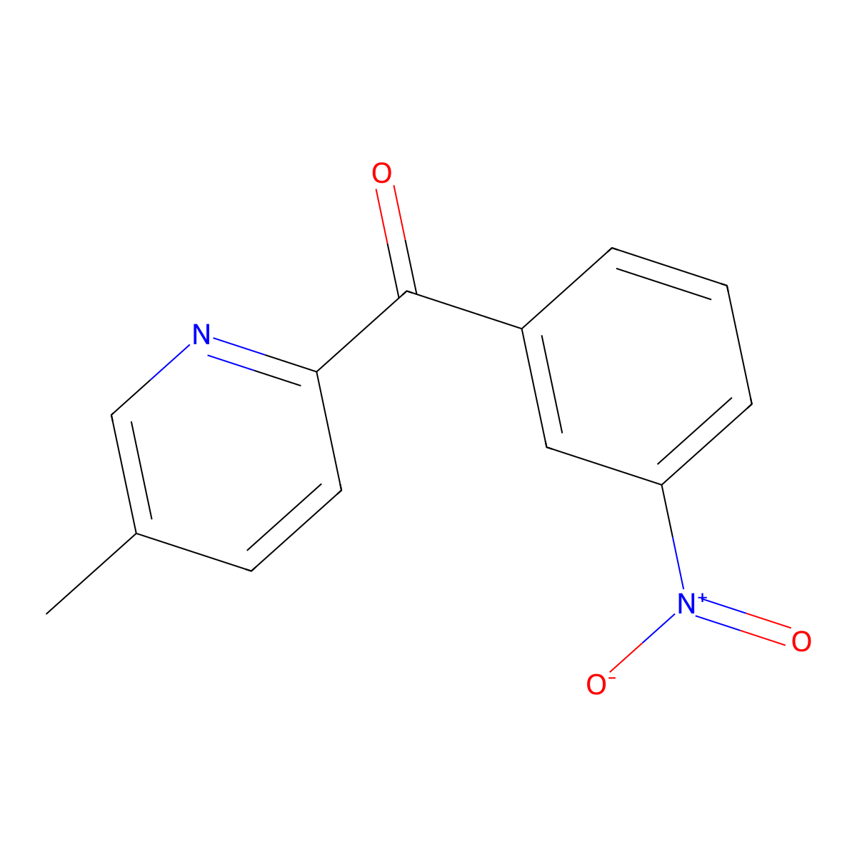 5-Methyl-2-(3-nitrobenzoyl)pyridine molecular structure, CAS 1187166-63-7