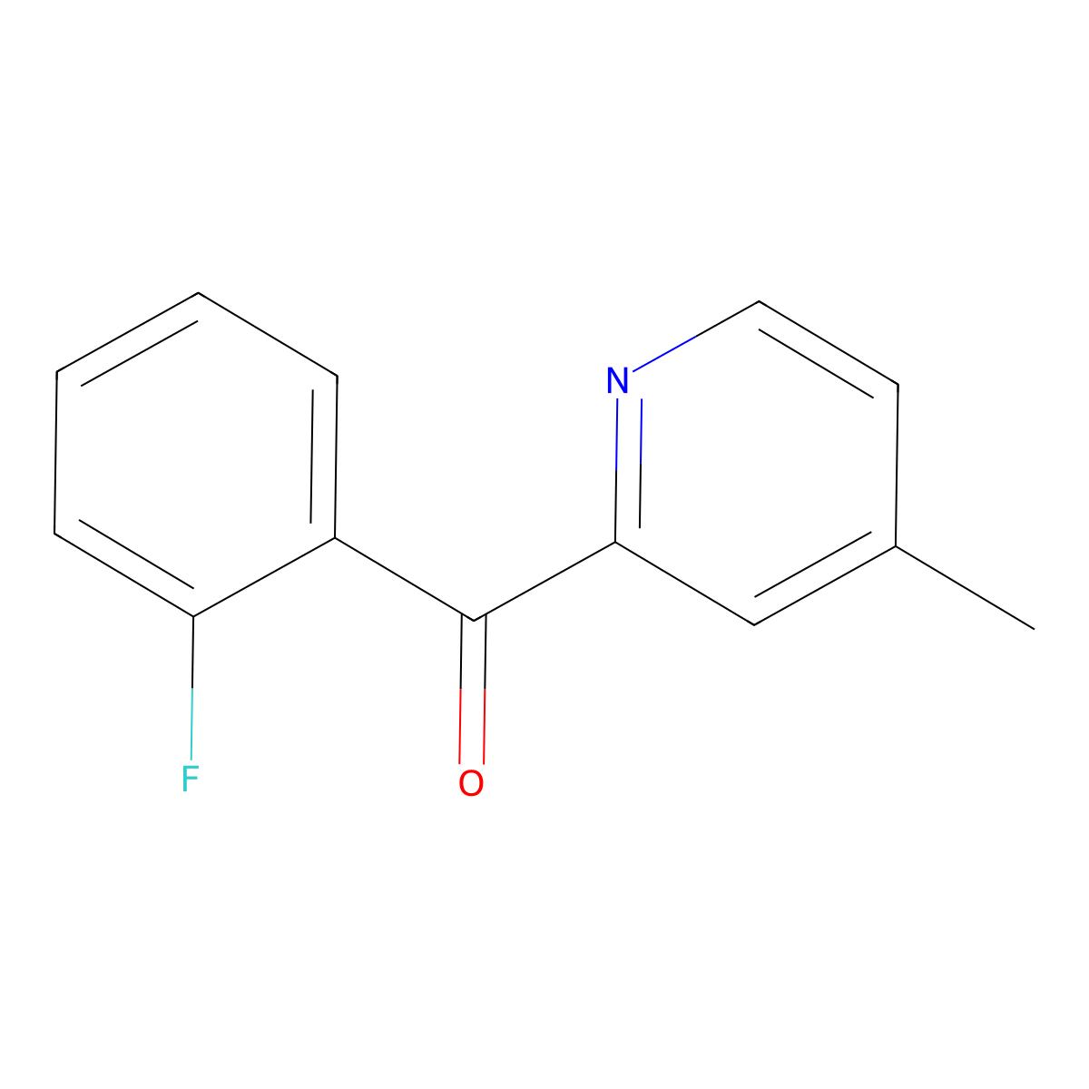 2-(2-Fluorobenzoyl)-4-methylpyridine molecular structure, CAS 1187166-64-8