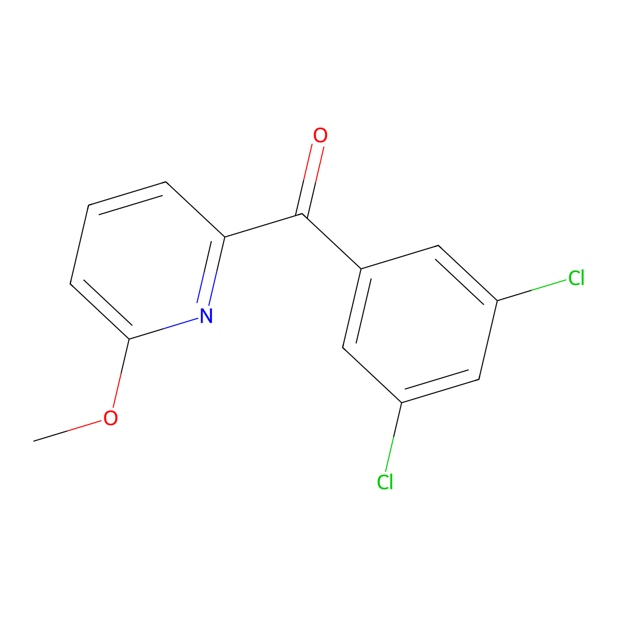 2-(3,5-Dichlorobenzoyl)-6-methoxypyridine molecular structure, CAS 1187166-67-1