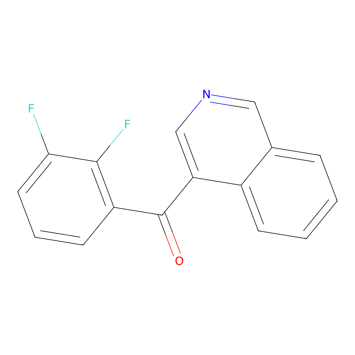 4-(2,3-Difluorobenzoyl)isoquinoline molecular structure, CAS 1187166-70-6
