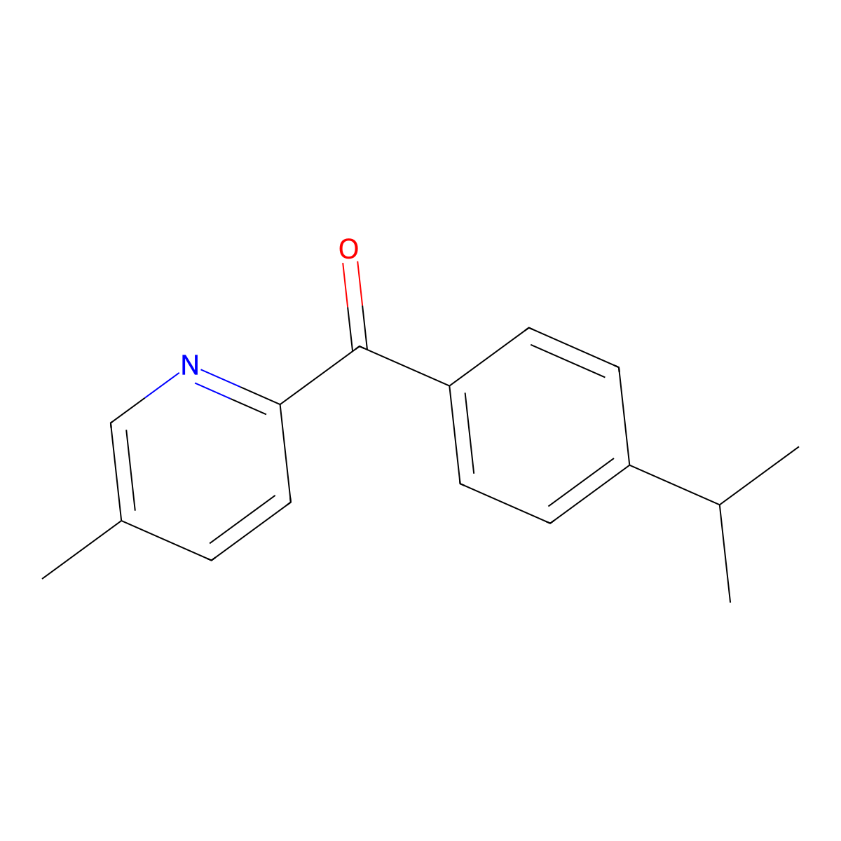 2-(4-Isopropylbenzoyl)-5-methylpyridine molecular structure, CAS 1187166-72-8