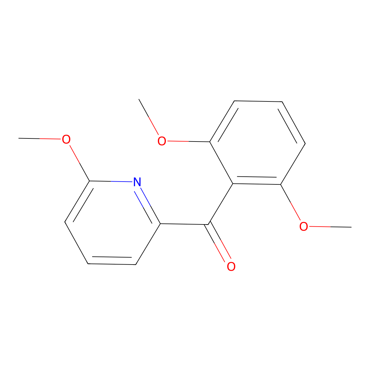 2-(2,6-Dimethoxybenzoyl)-6-methoxypyridine molecular structure, CAS 1187166-73-9