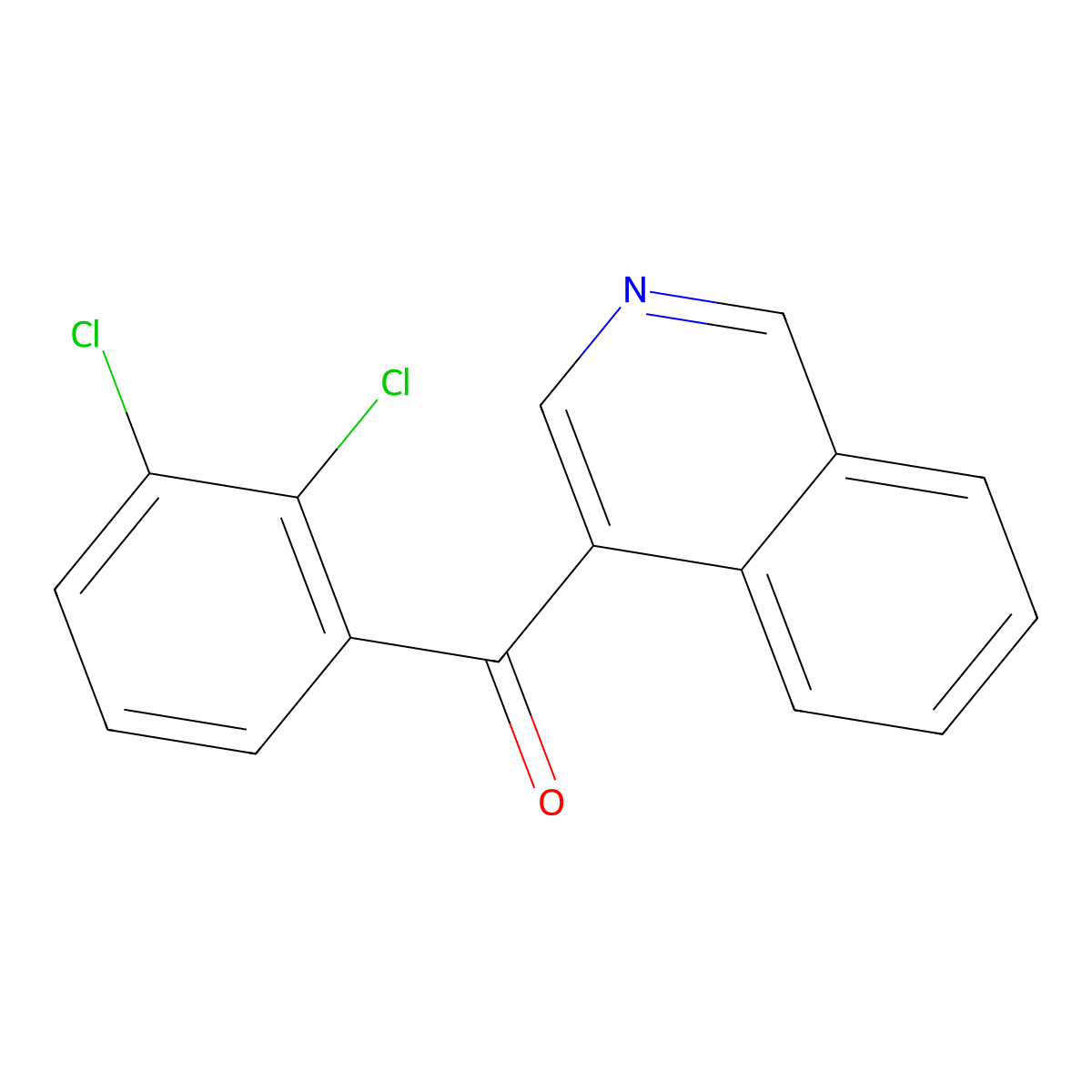 4-(2,3-Dichlorobenzoyl)isoquinoline molecular structure, CAS 1187166-75-1