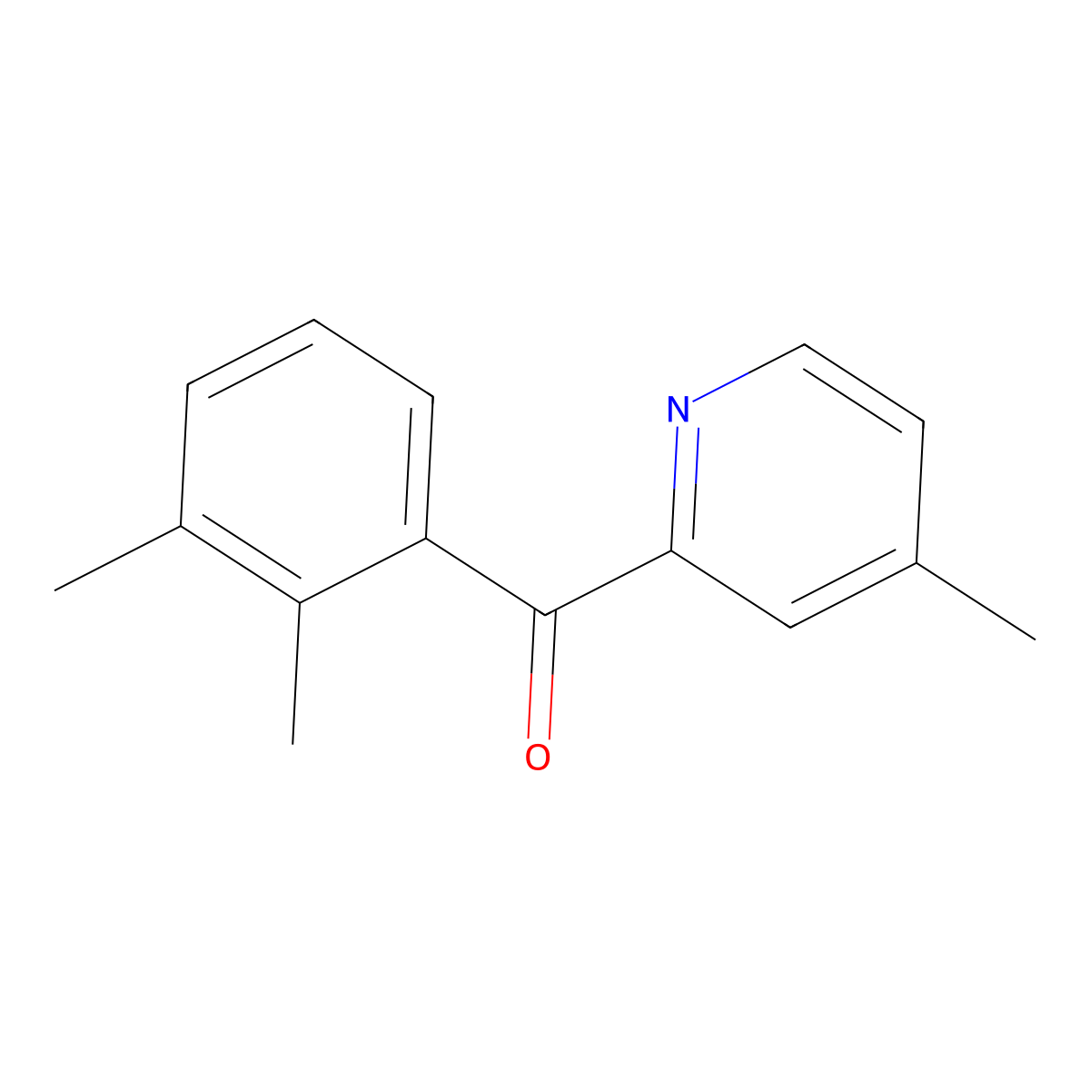 2-(2,3-Dimethylbenzoyl)-4-methylpyridine molecular structure, CAS 1187166-76-2