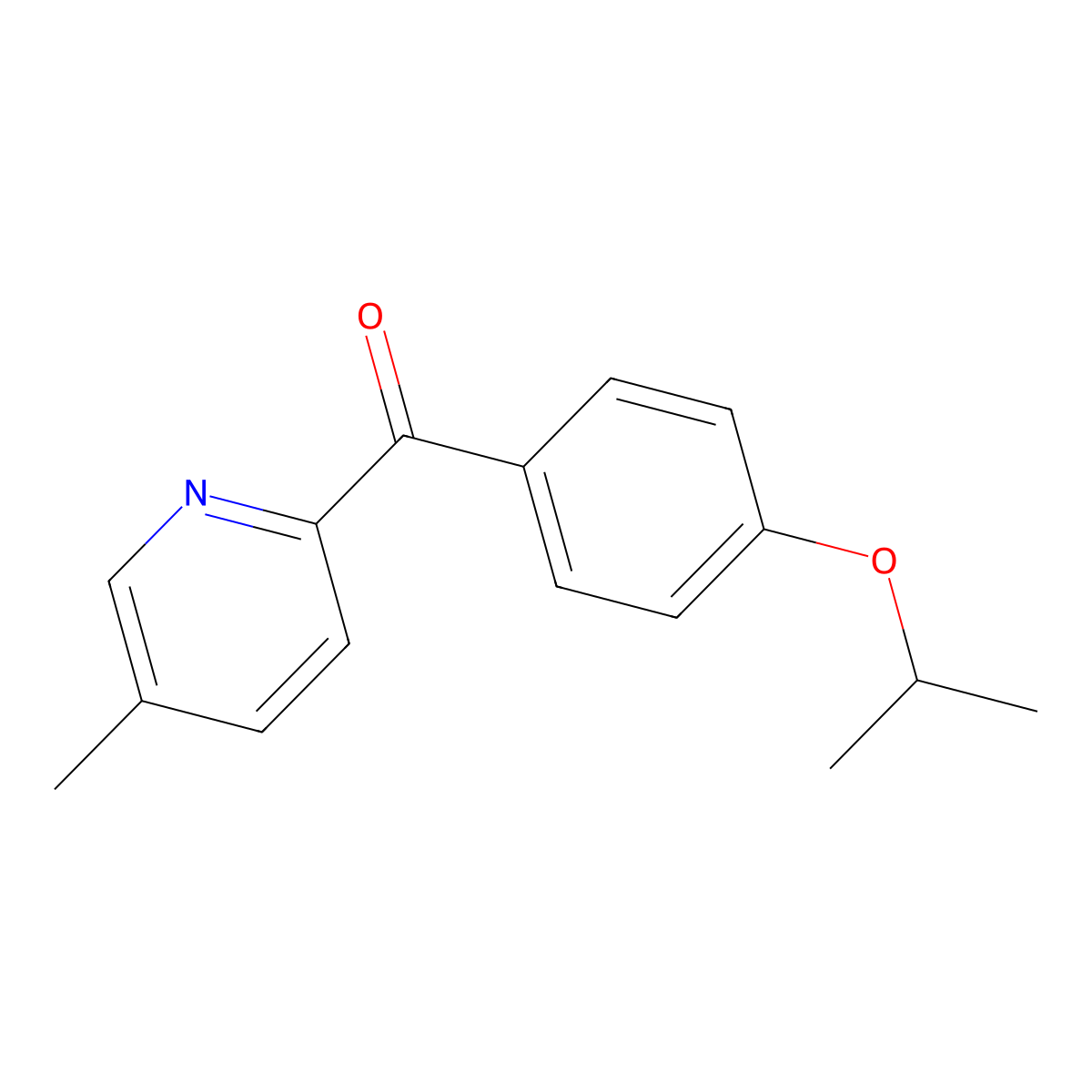 2-(4-Isopropoxybenzoyl)-5-methylpyridine molecular structure, CAS 1187166-78-4