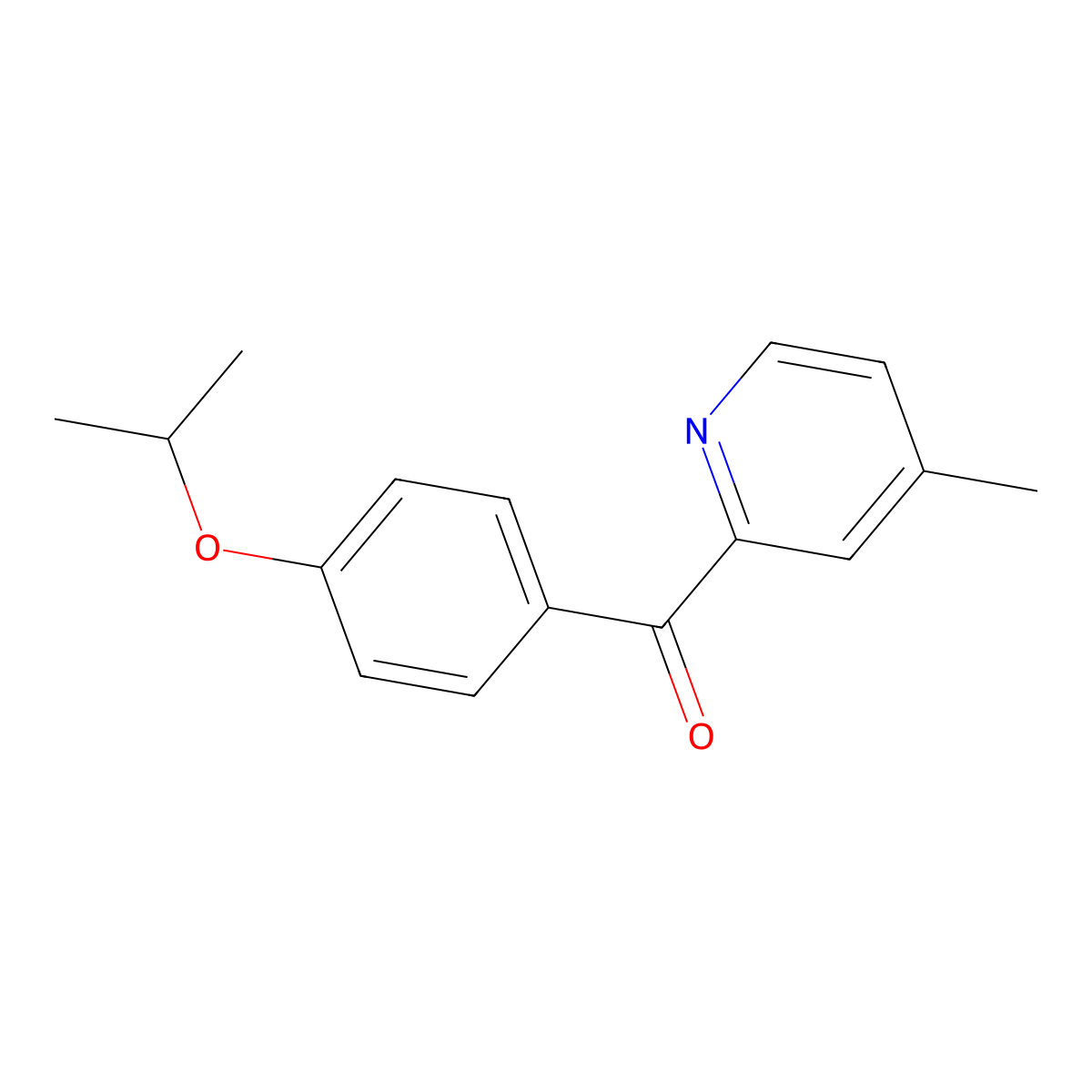 2-(4-Isopropoxybenzoyl)-4-methylpyridine molecular structure, CAS 1187166-84-2